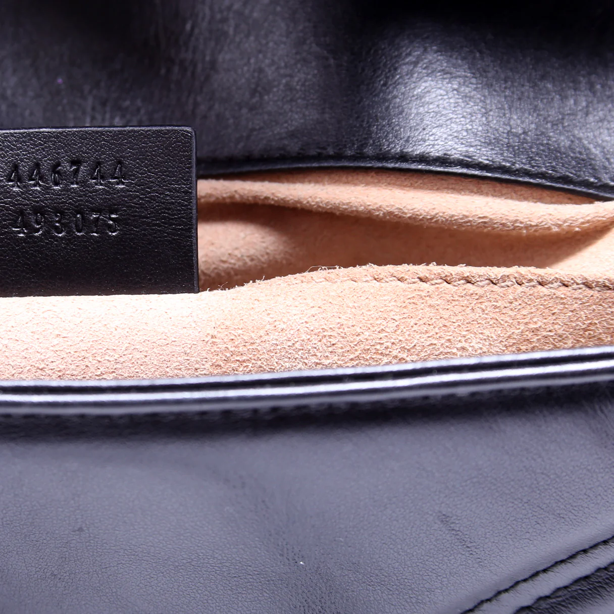 446744 Marmont Leather Shoulder Mini Flap Black - Image 9