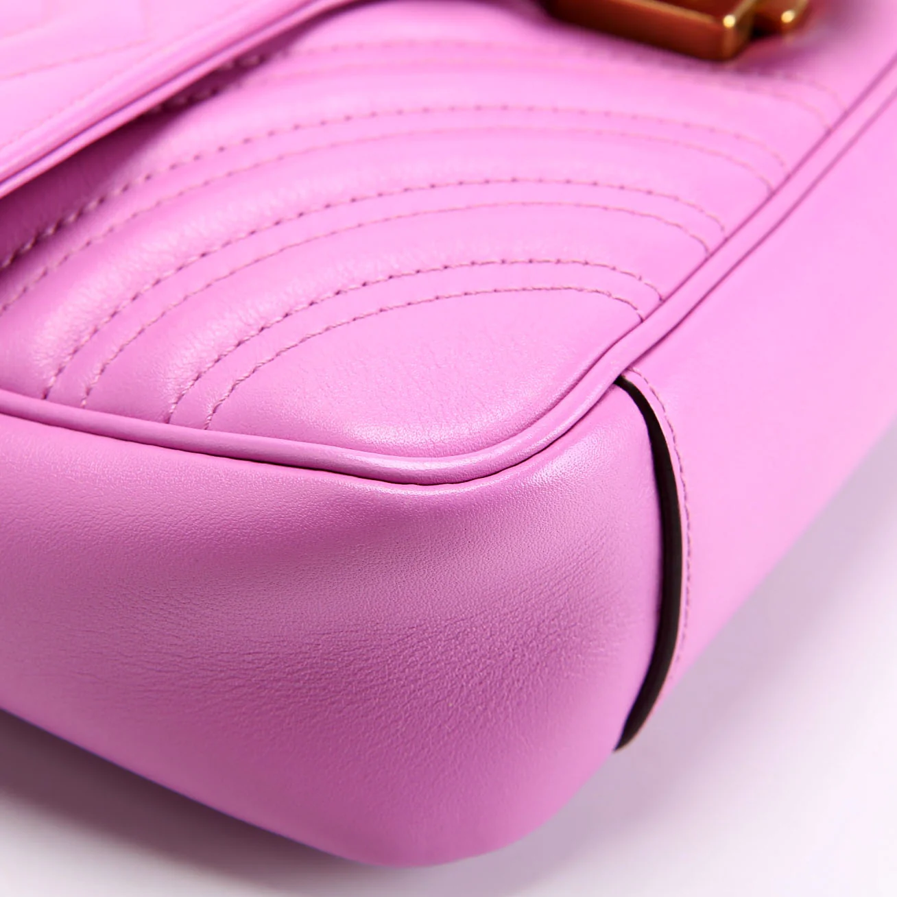 446744 Marmont Leather Shoulder Mini Flap Pink - Image 5