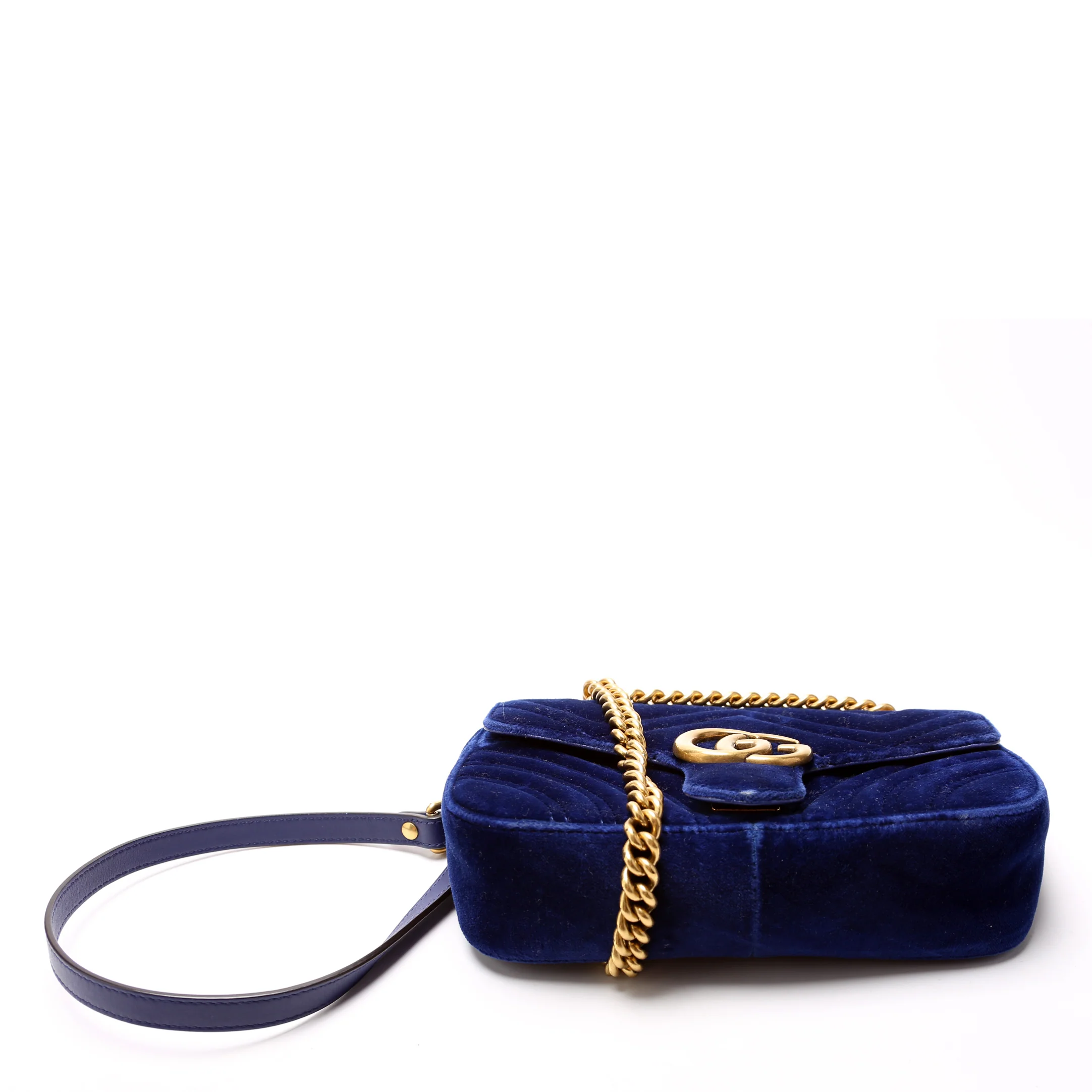 446744 Marmont Shoulder Mini Velvet Flap - Image 4