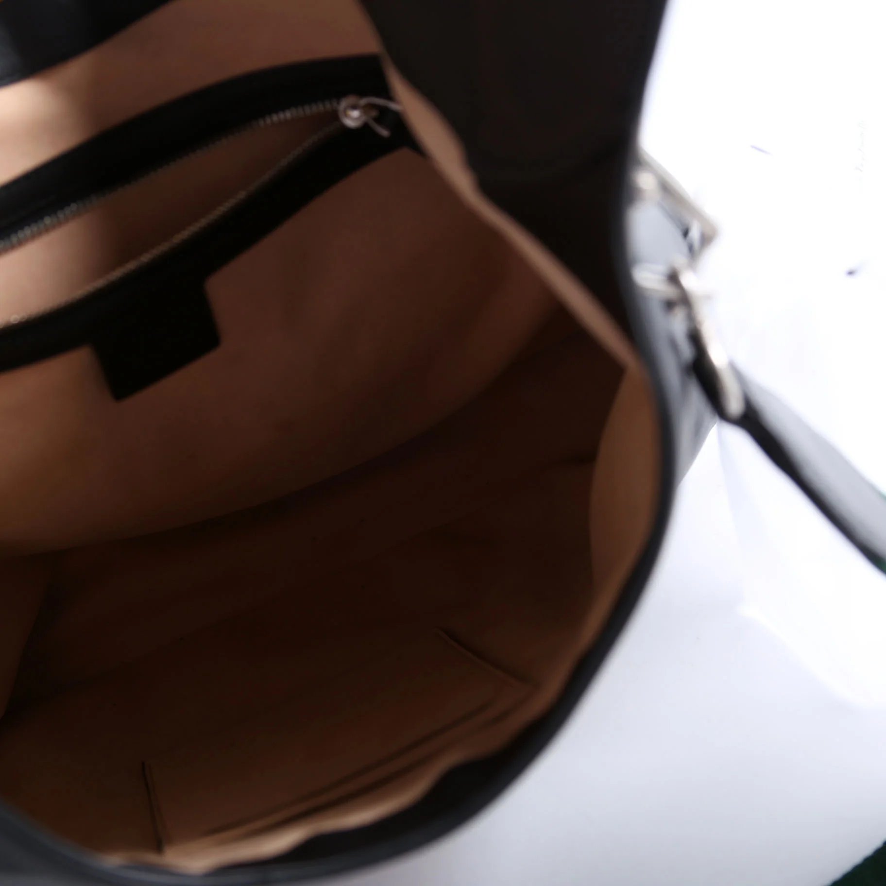 44687 Web Stripe Dionysus Leather Hobo Black - Image 10