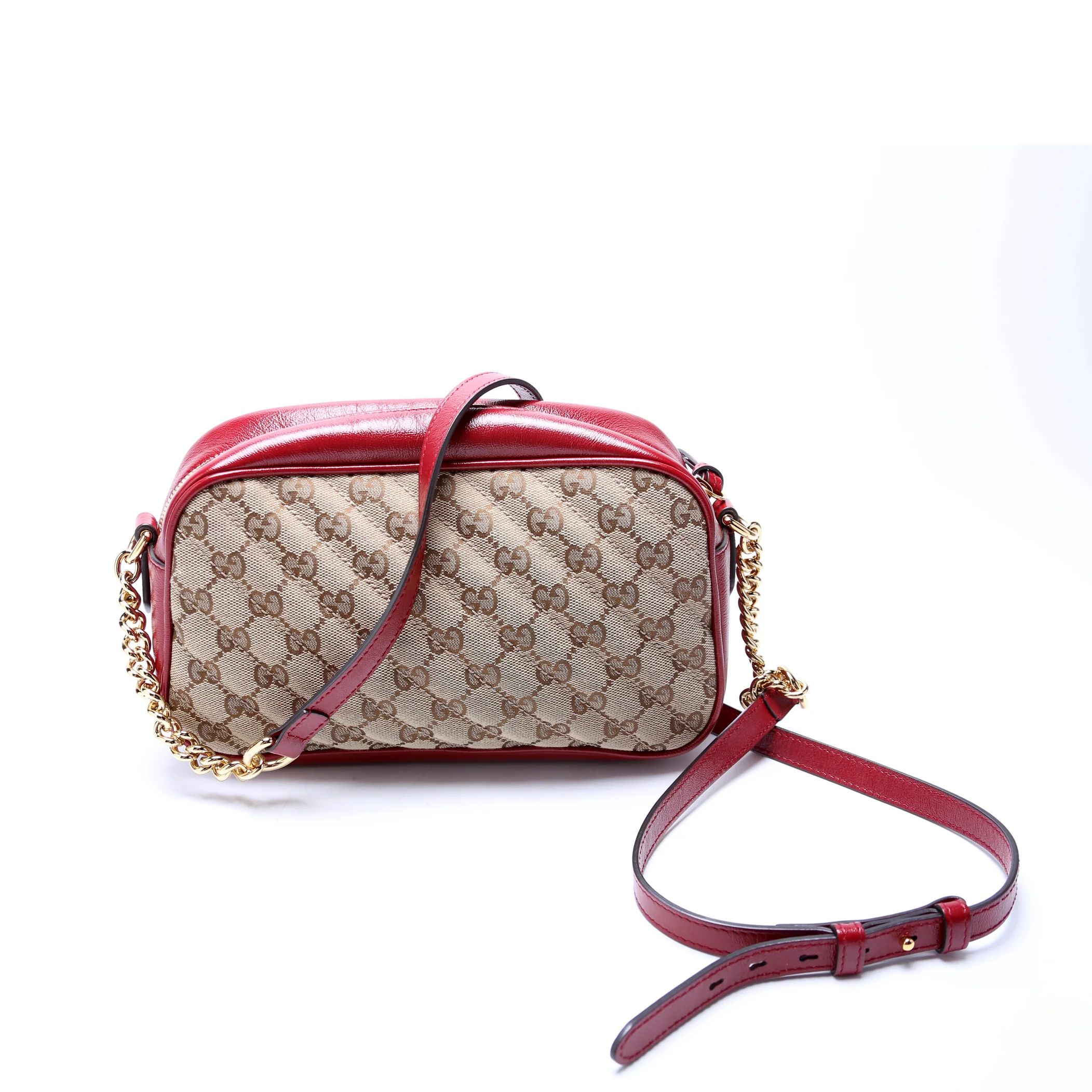 447632 Marmont Sall Canvas Camera Bag Red - Image 3