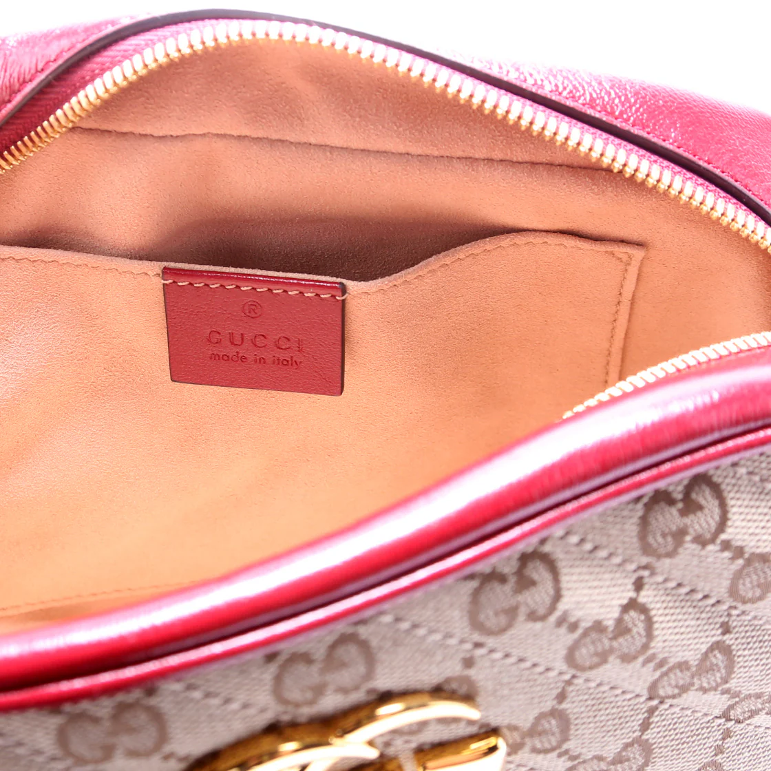 447632 Marmont Sall Canvas Camera Bag Red - Image 7