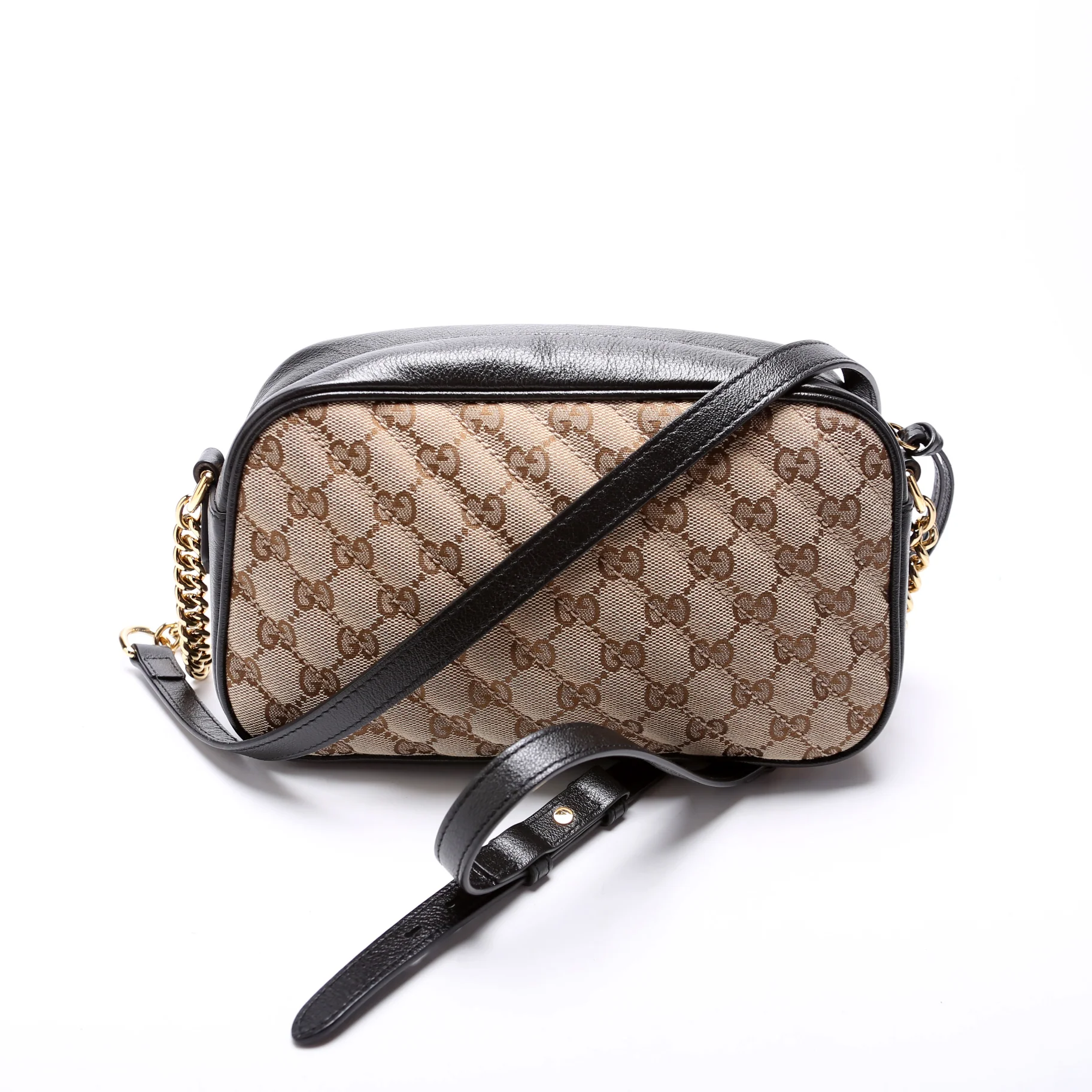 447632 Marmont Small Canvas Camera Black - Image 3