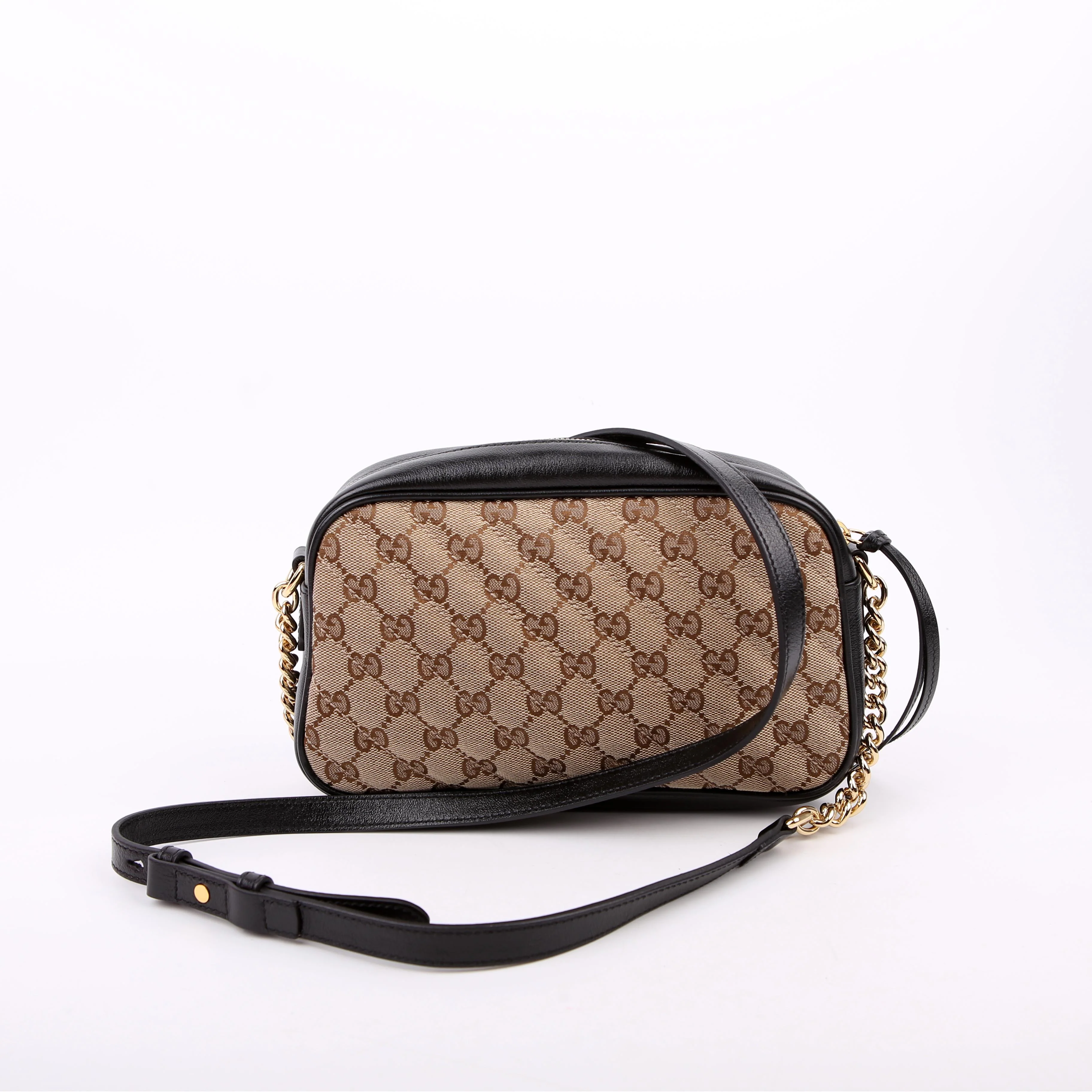 447632 Marmont Small GG Canvas Camera Tan/Black - Image 3