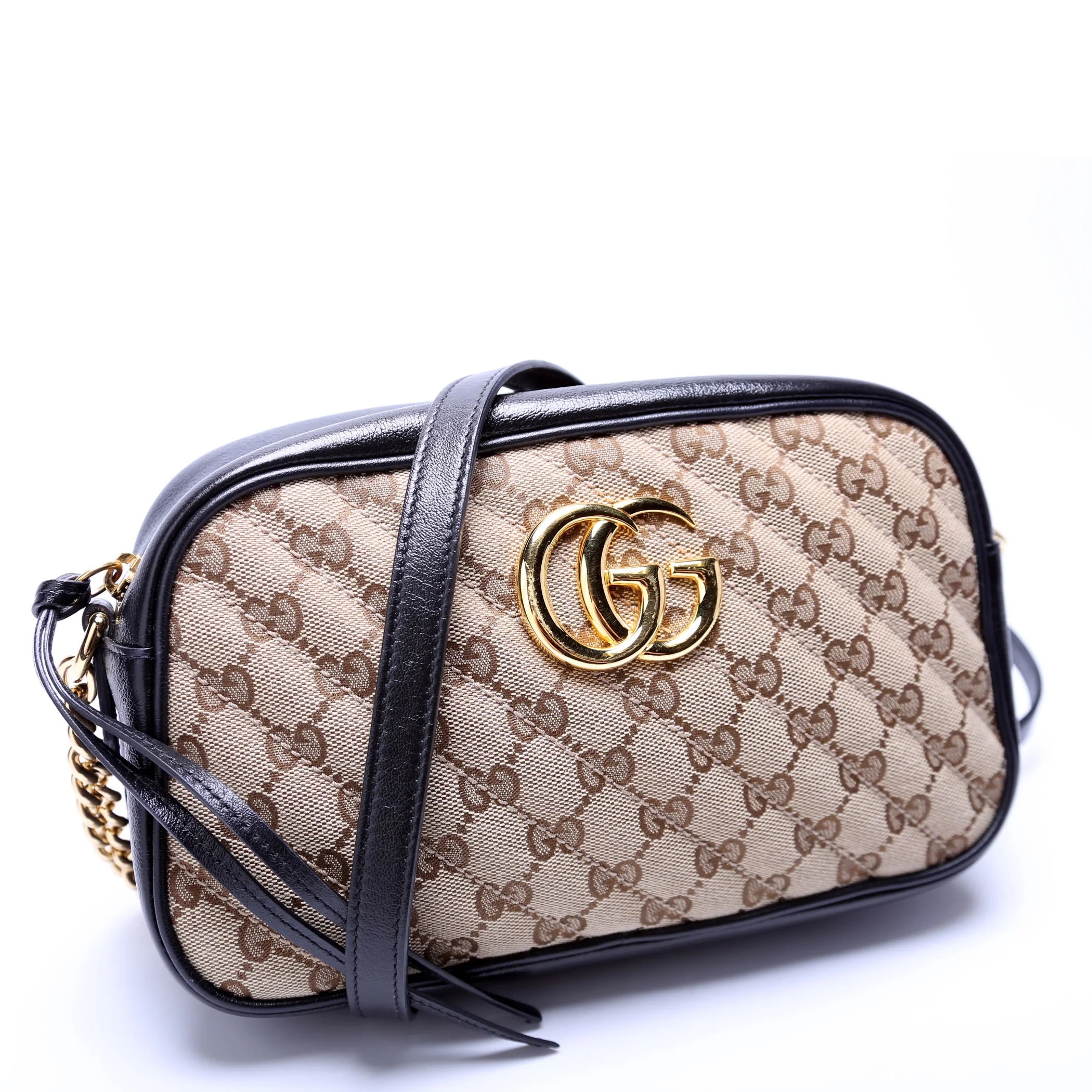 447632 Marmont Small GG Canvas Camera Tan/Black - Image 2