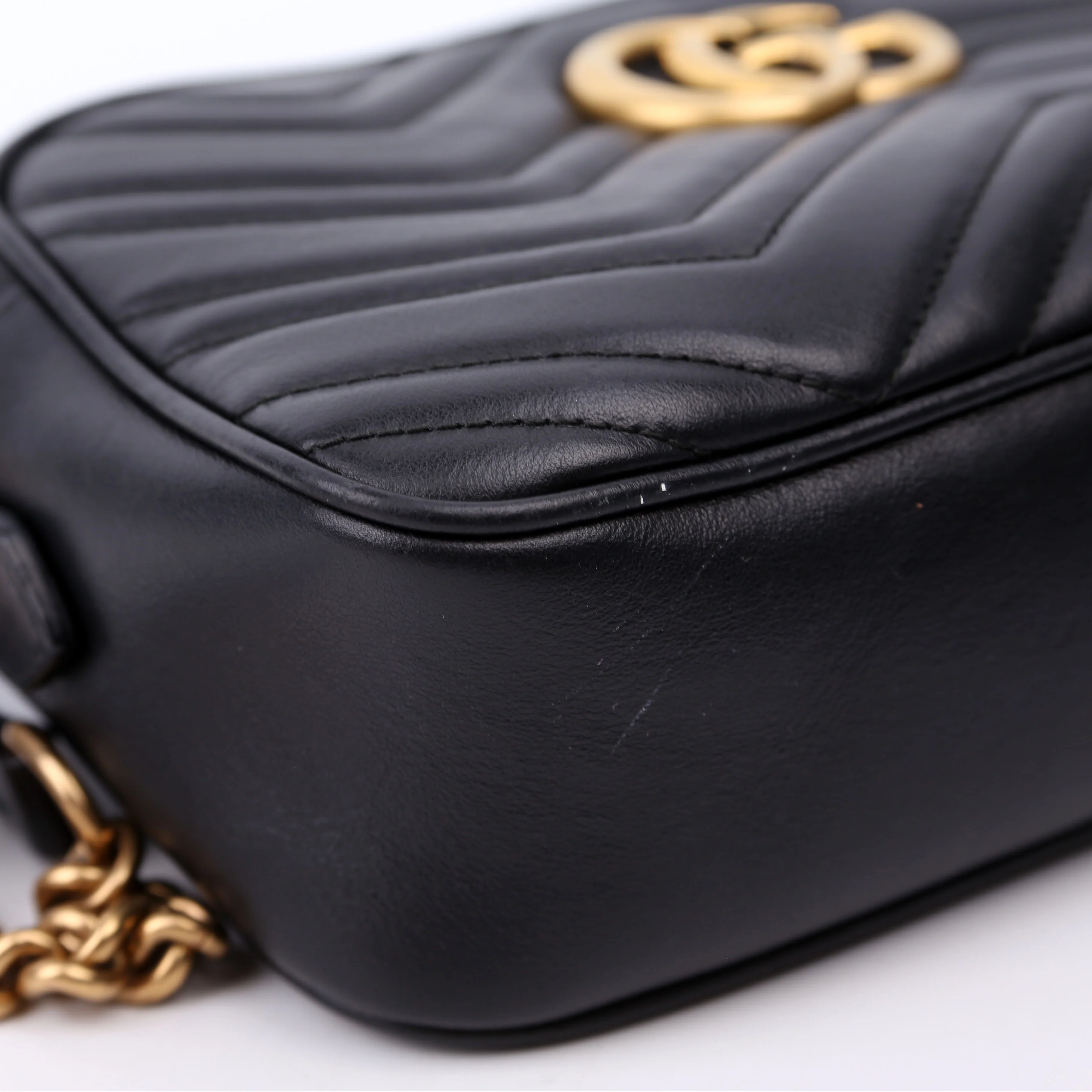 447632 Marmont Small Leather Camera Black - Image 5