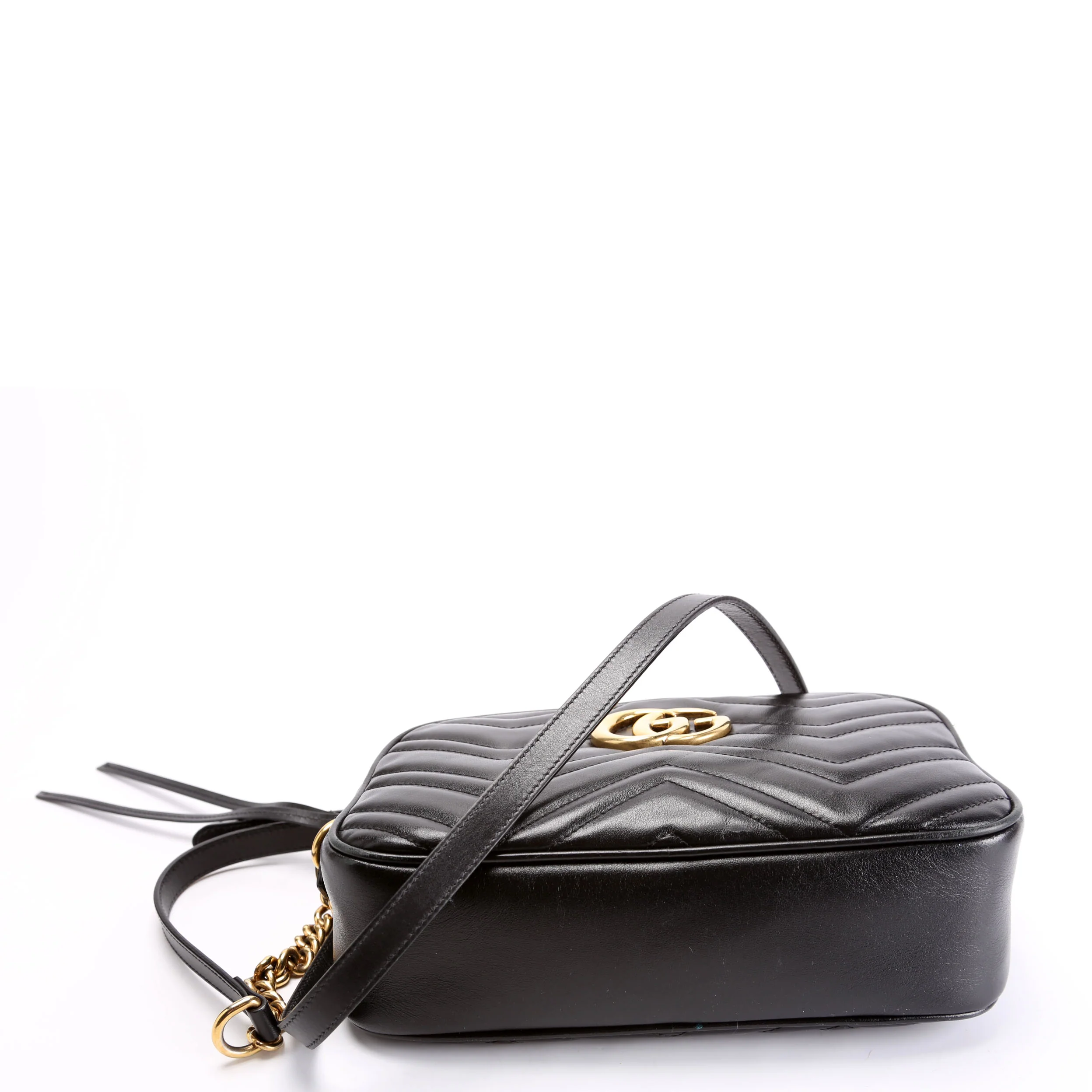 447632 Marmont Small Leather Camera Black - Image 4
