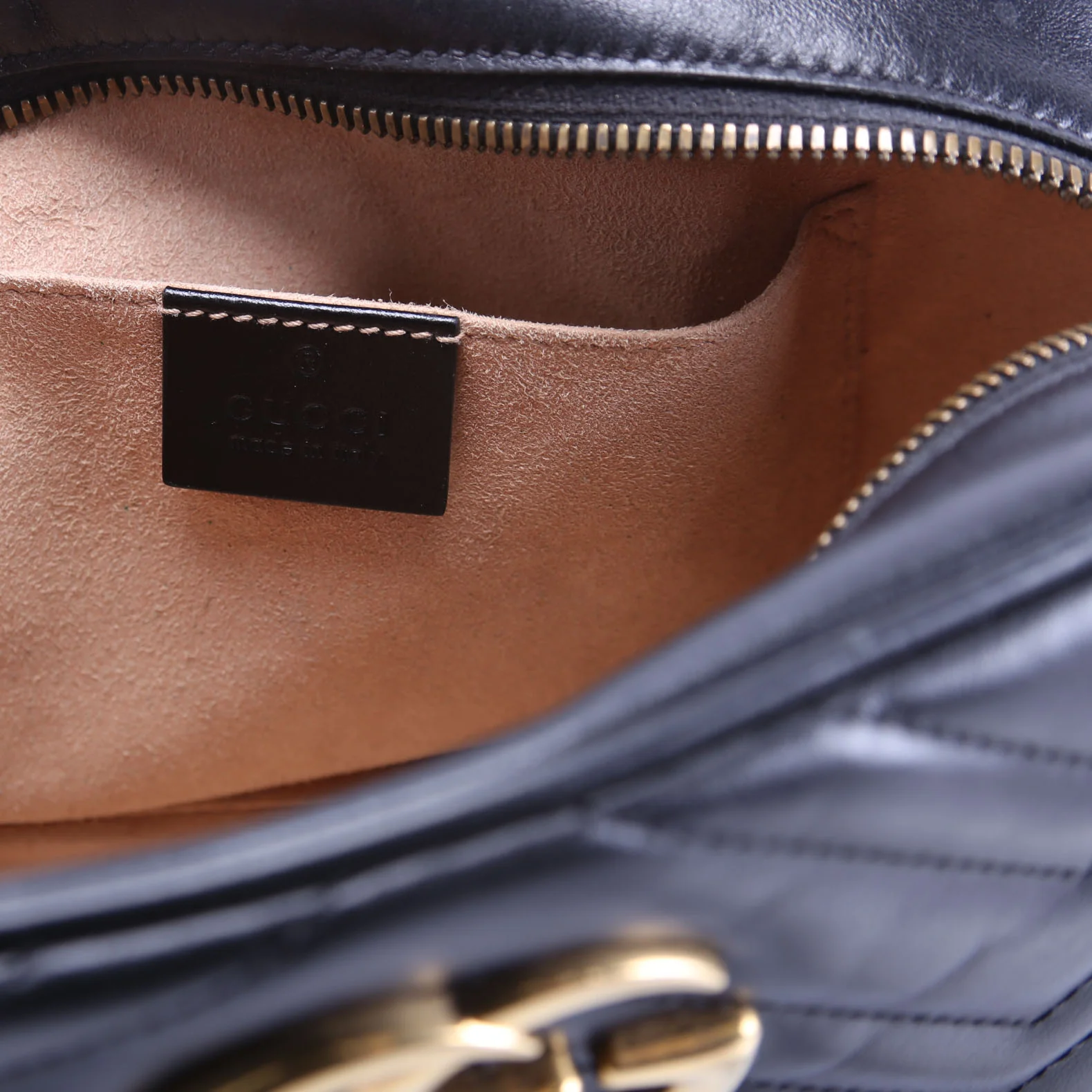 447632 Marmont Small Leather Camera Black - Image 9