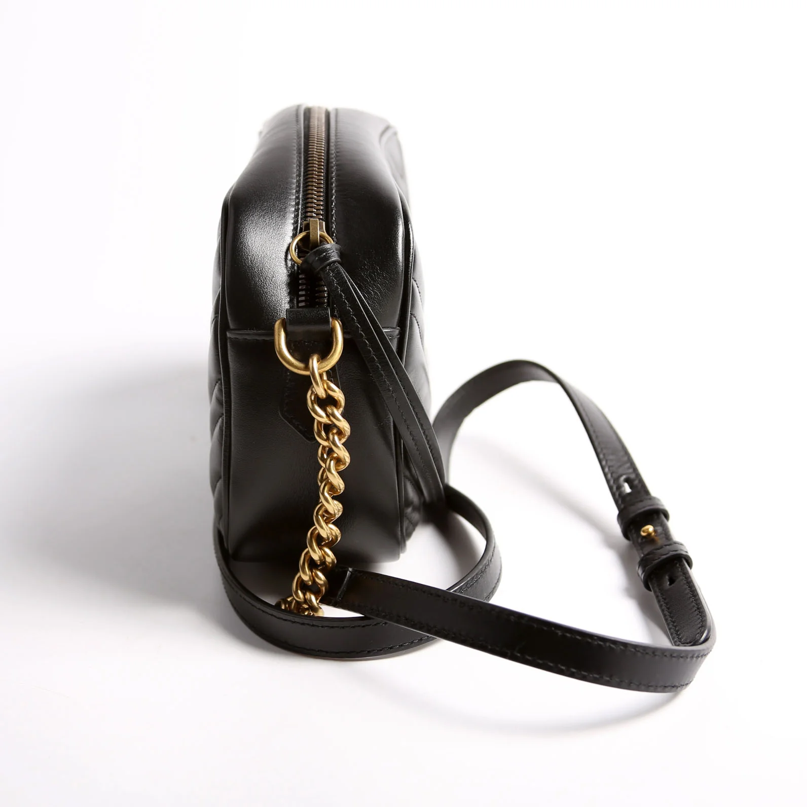 447632 Marmont Small Leather Camera Black - Image 2