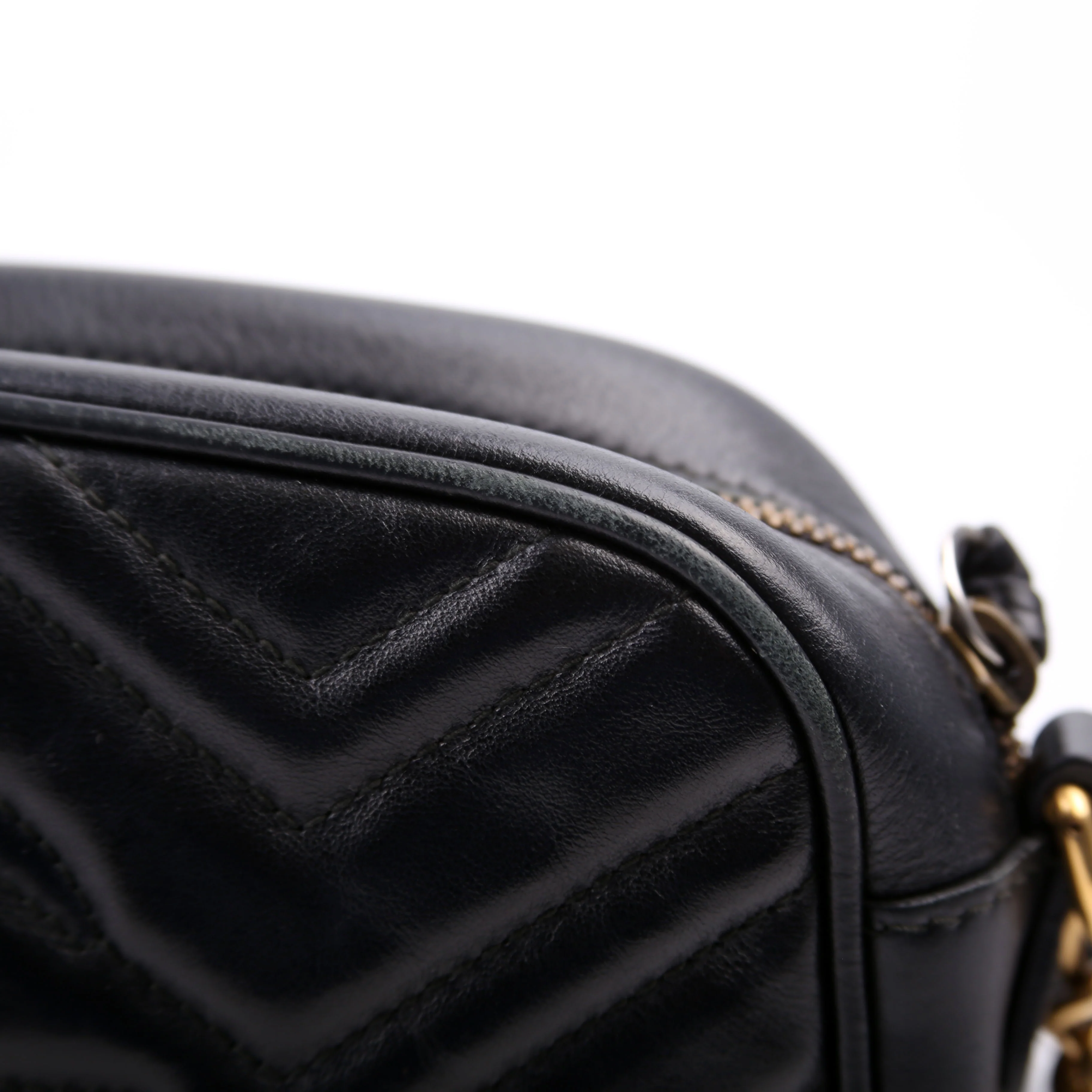 447632 Marmont Small Leather Camera Black - Image 11