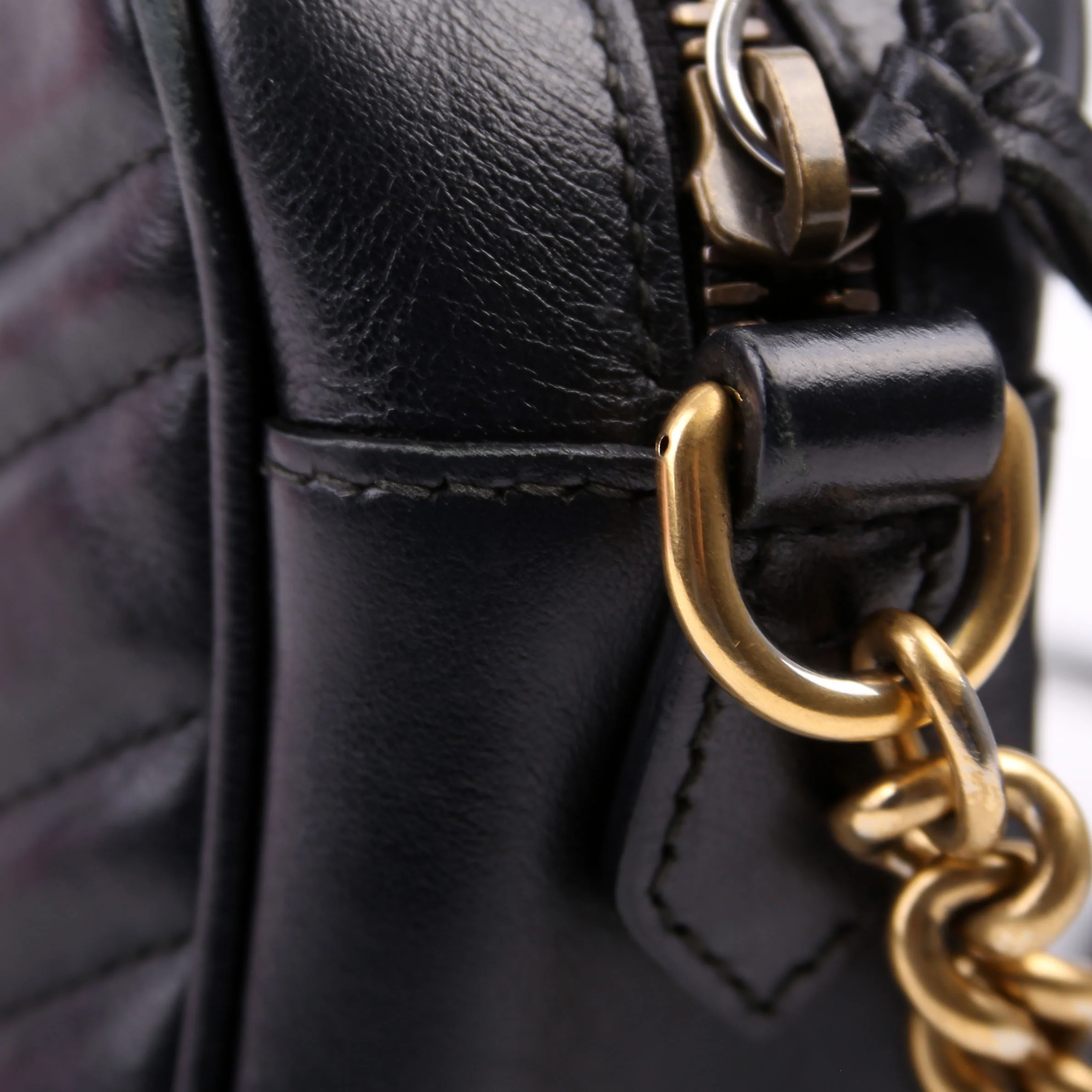 447632 Marmont Small Leather Camera Black - Image 12
