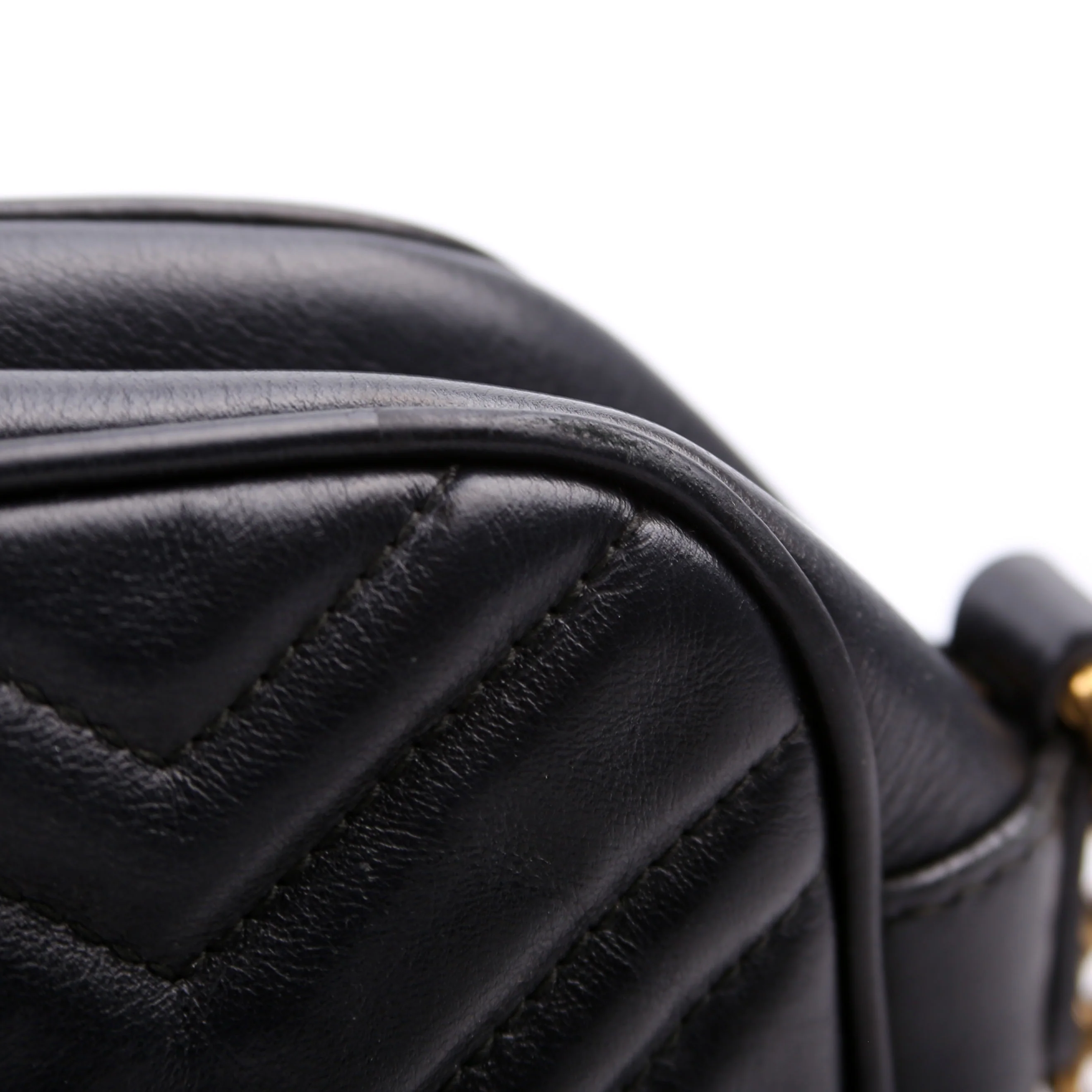 447632 Marmont Small Leather Camera Black - Image 13