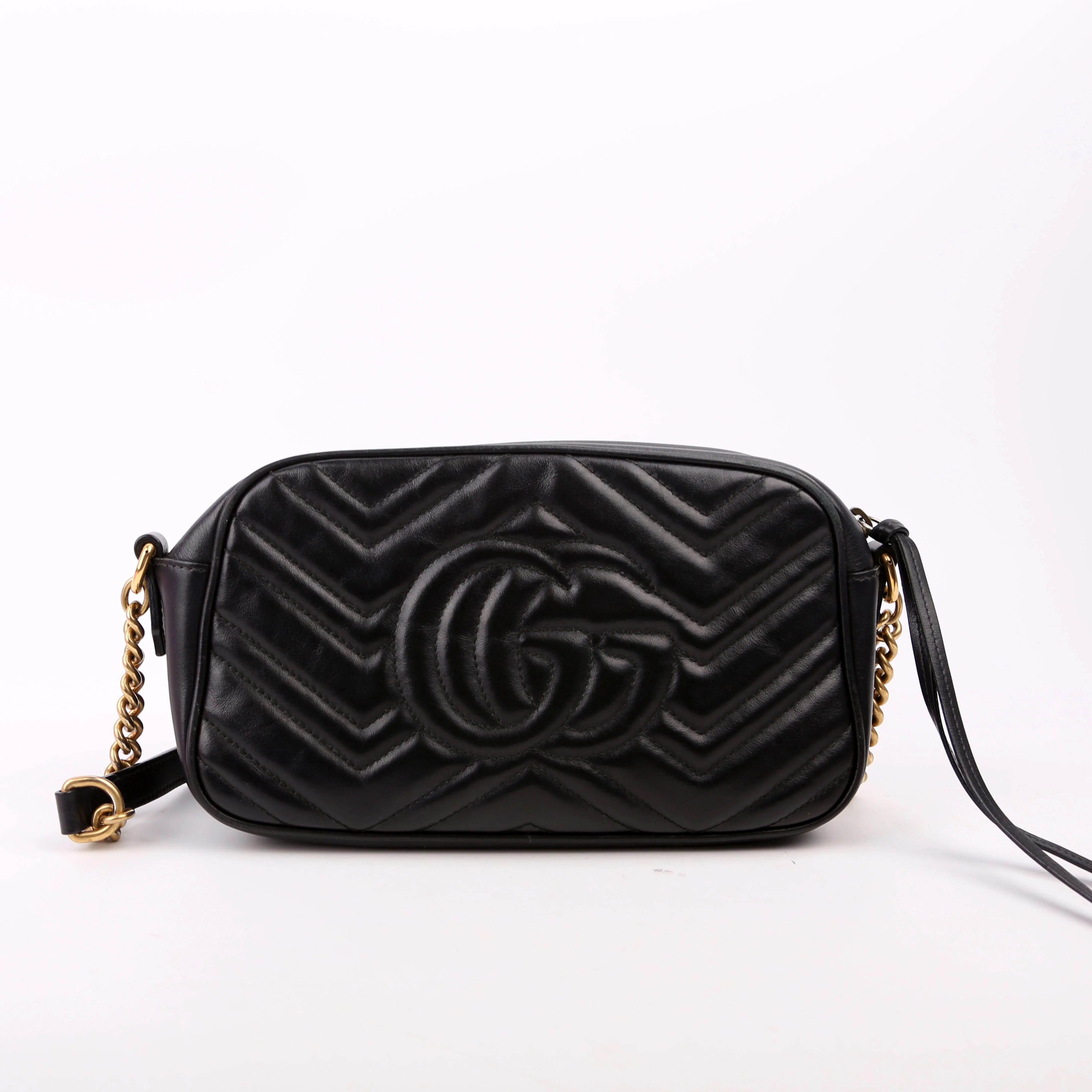 447632 Marmont Small Leather Camera Black - Image 3