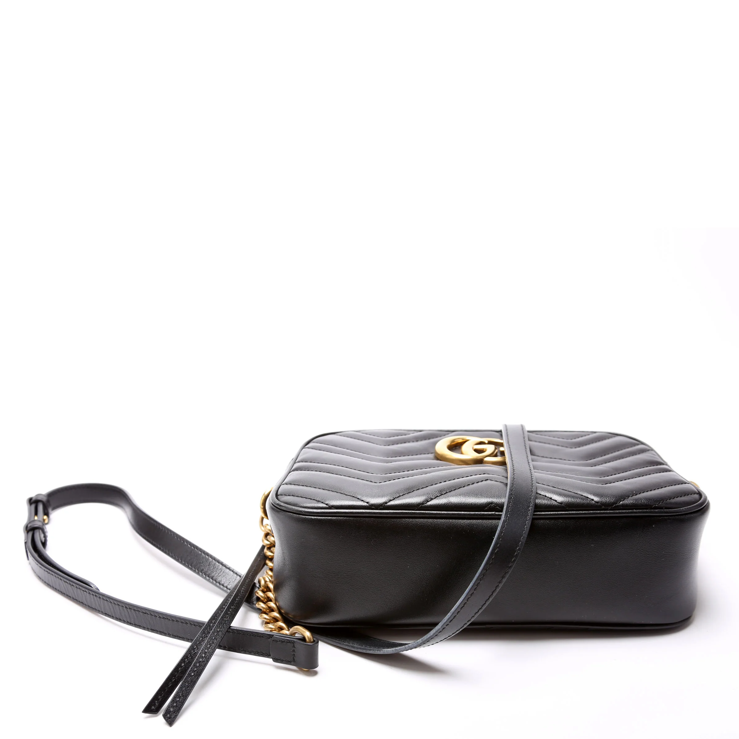 447632 Marmont Small Leather Camera Black - Image 4