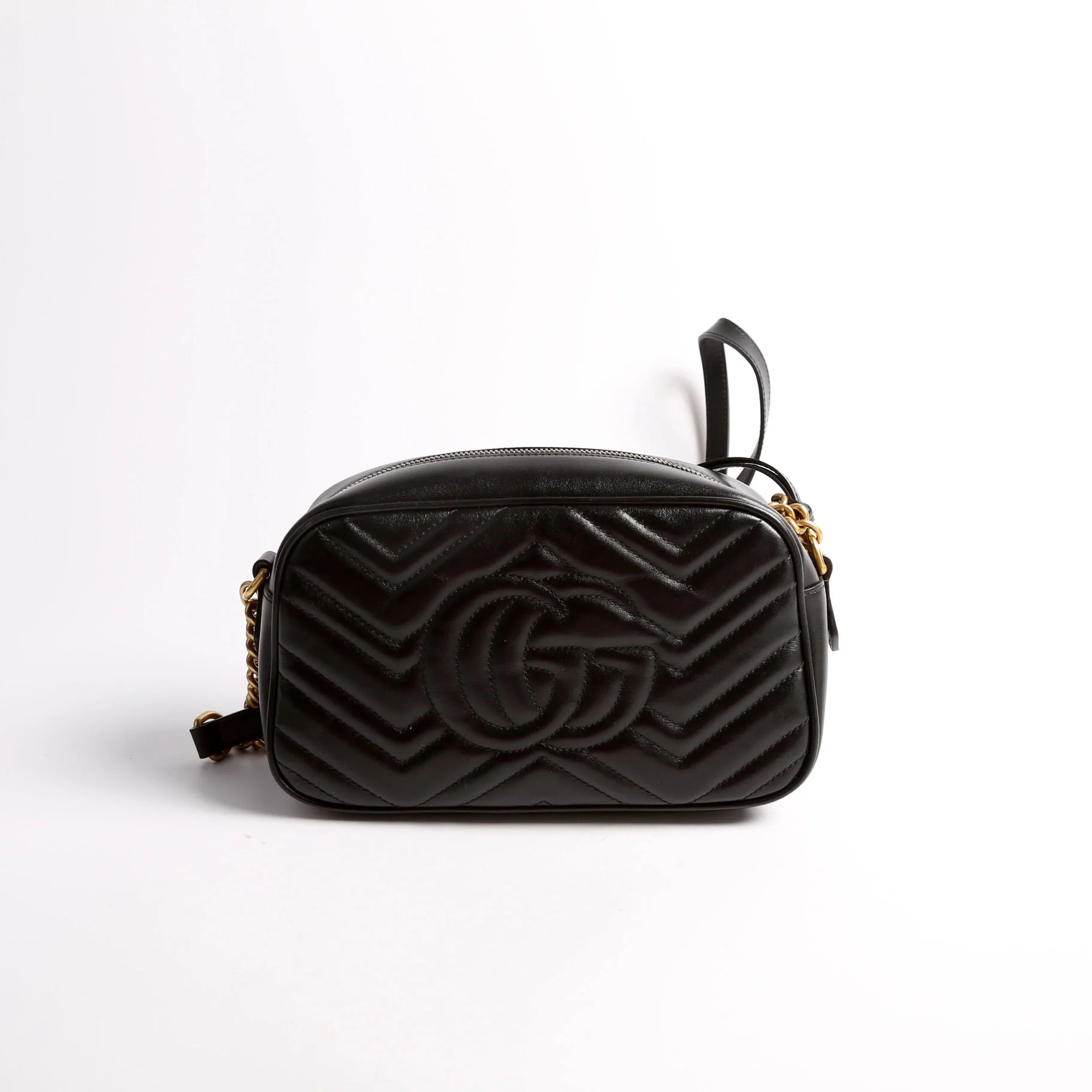 447632 Marmont Small Leather Camera Black - Image 2