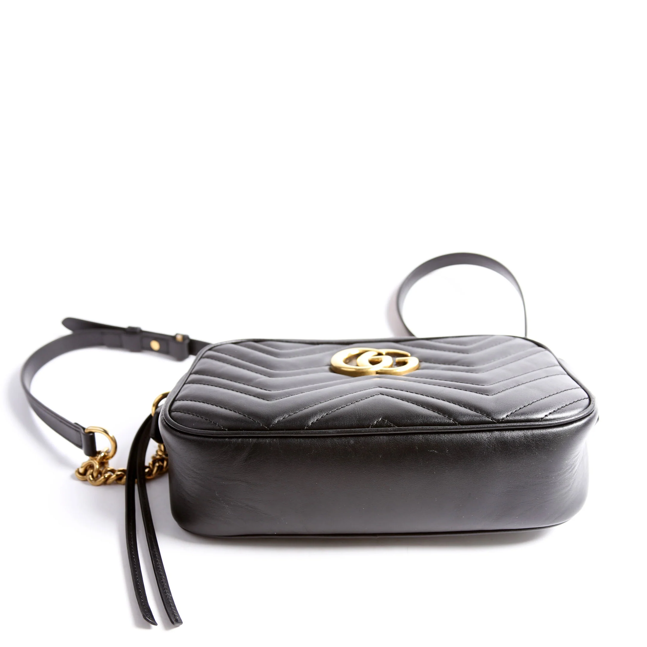 447632 Marmont Small Leather Camera Black - Image 4
