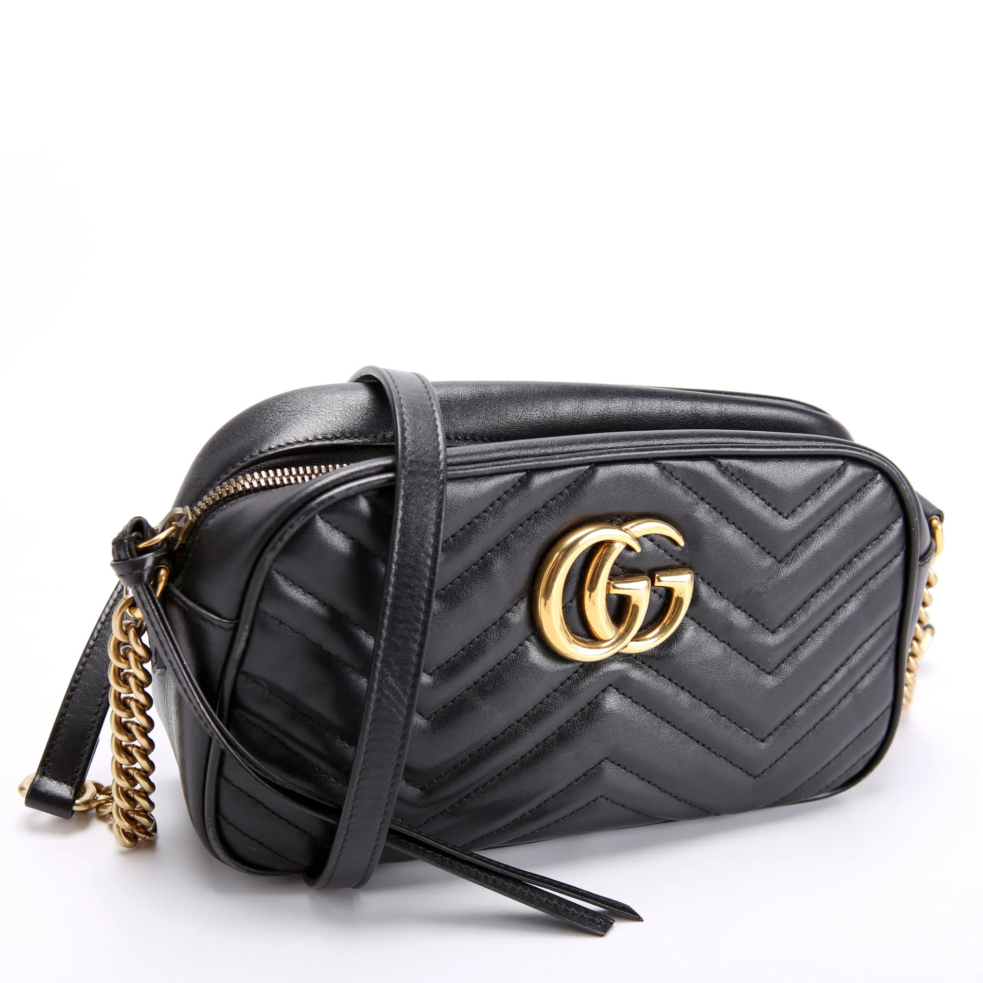 447632 Marmont Small Leather Camera Black - Image 2