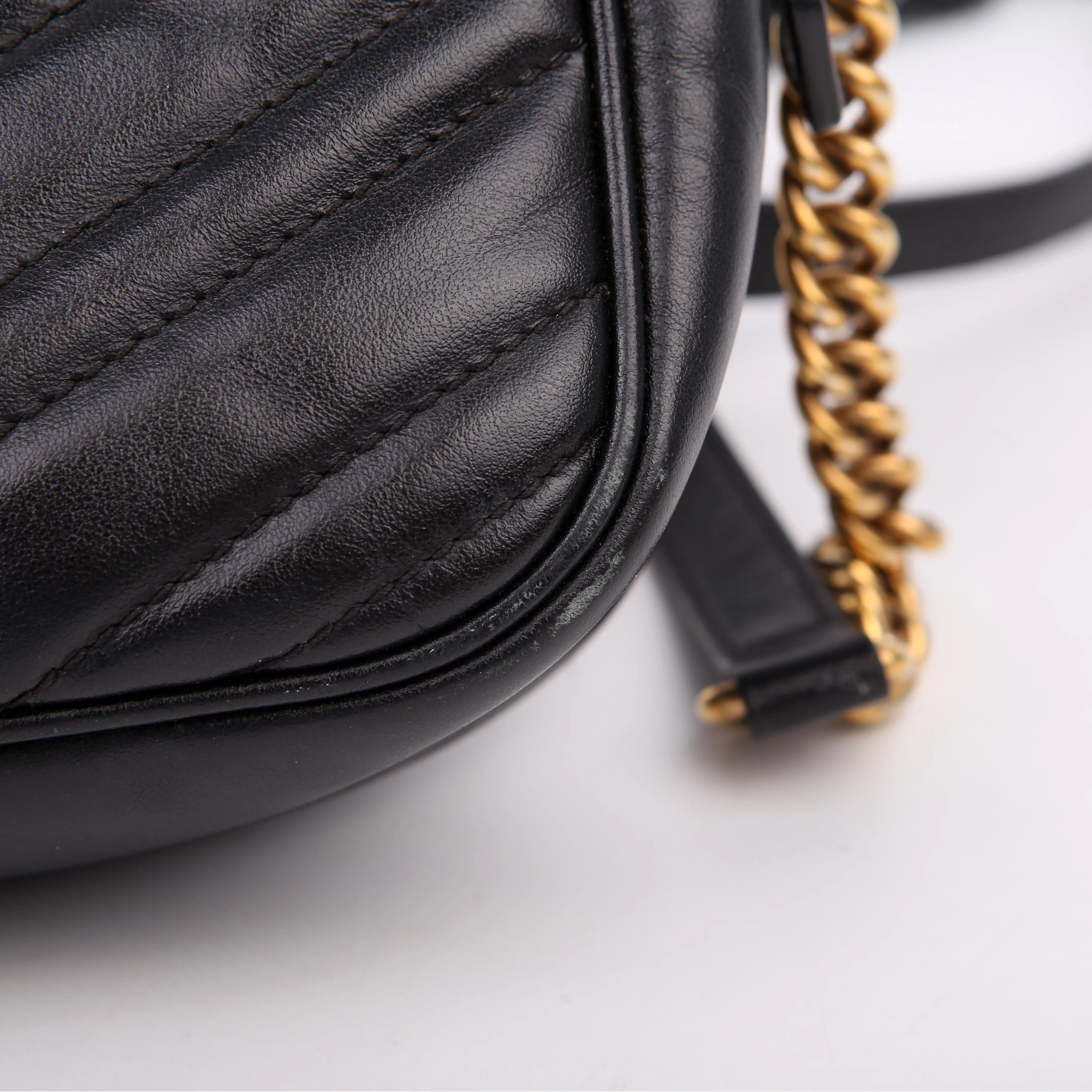 447632 Marmont Small Leather Camera Black - Image 9