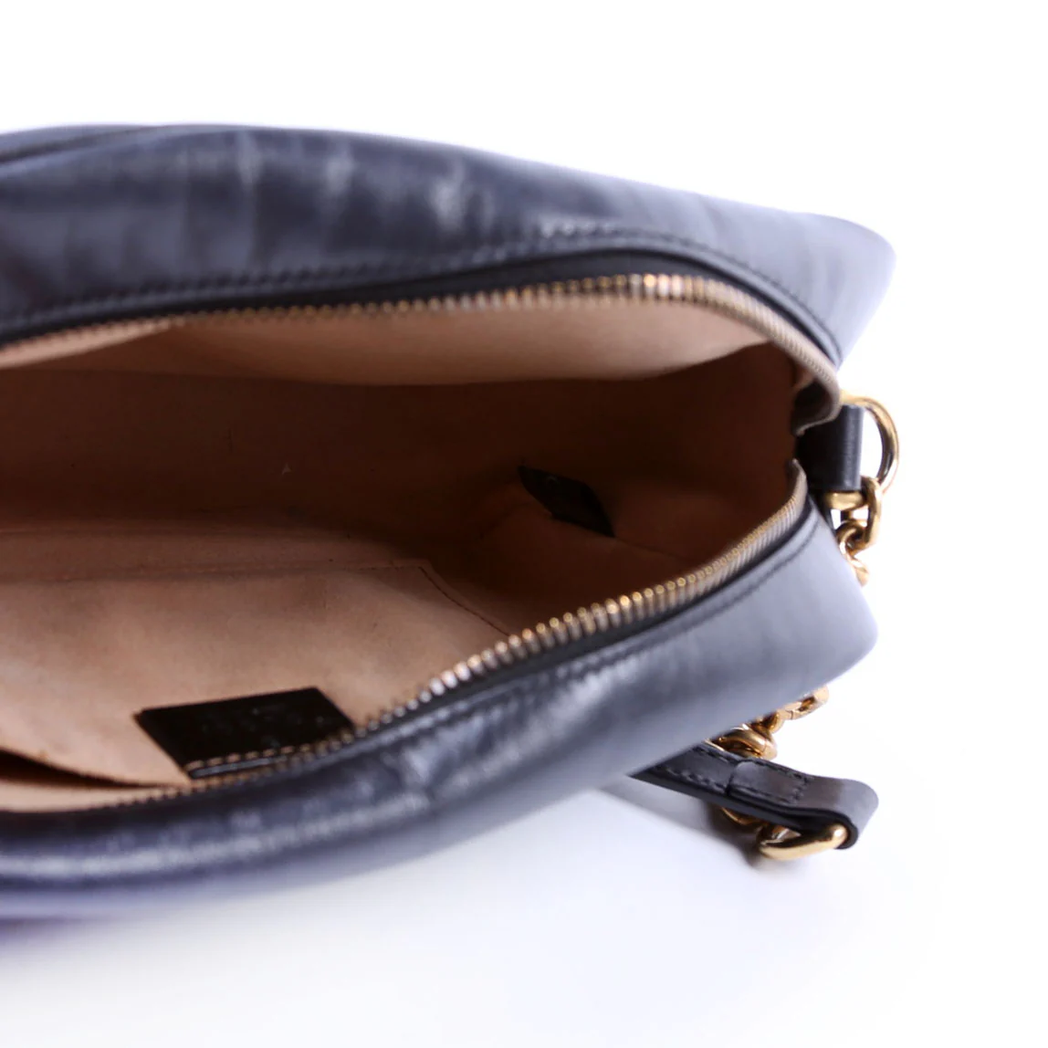 447632 Marmont Small Leather Camera Black - Image 11
