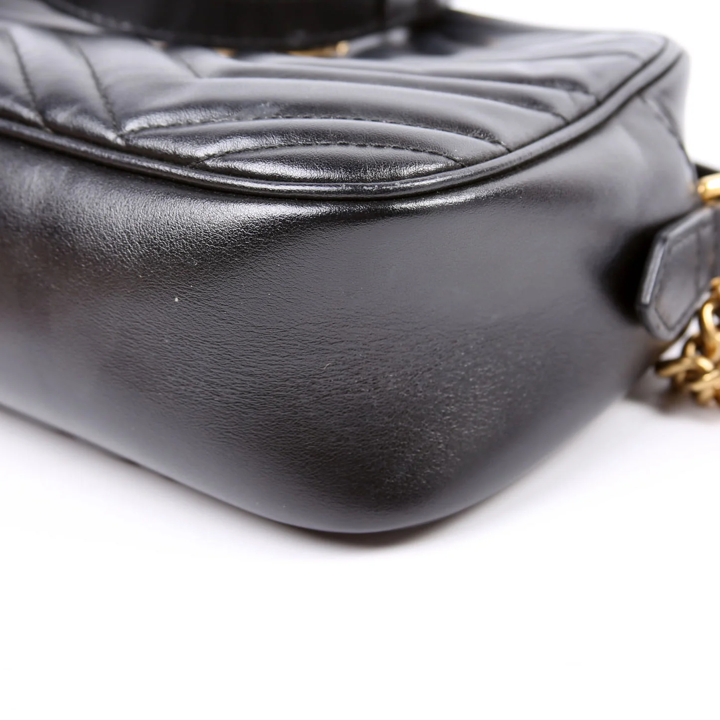 447632 Marmont Small Leather Camera Black - Image 7