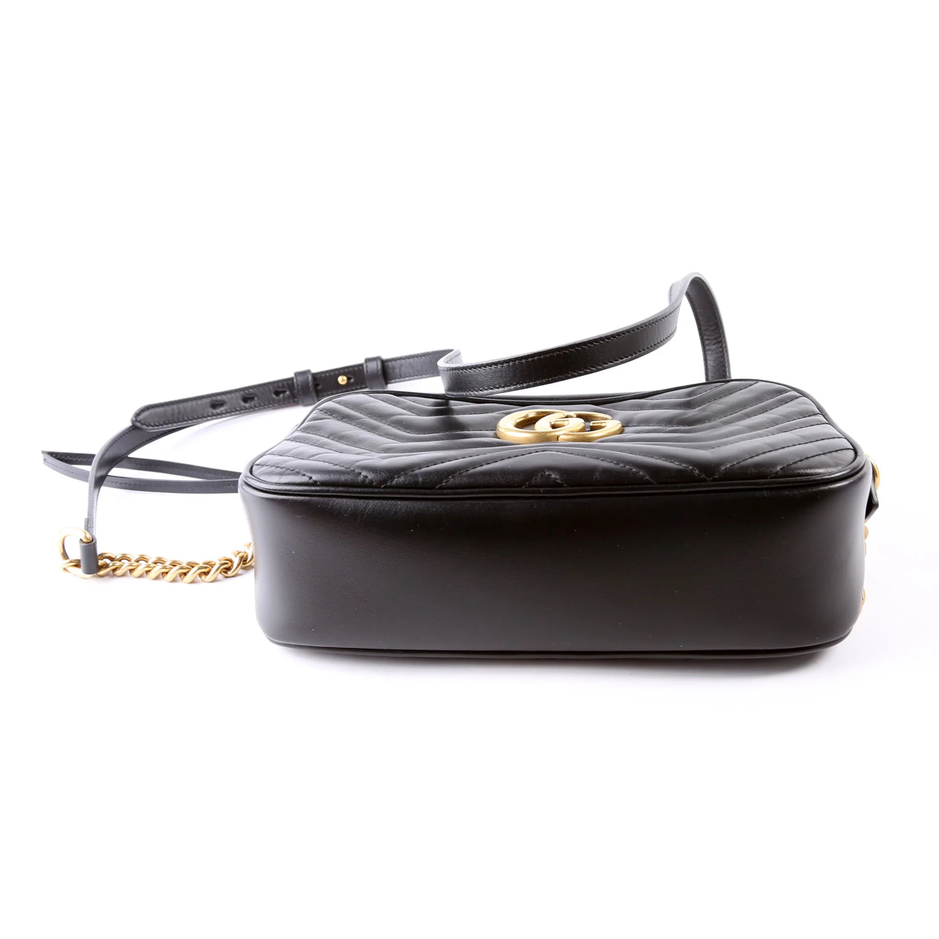 447632 Marmont Small Leather Camera Black - Image 5