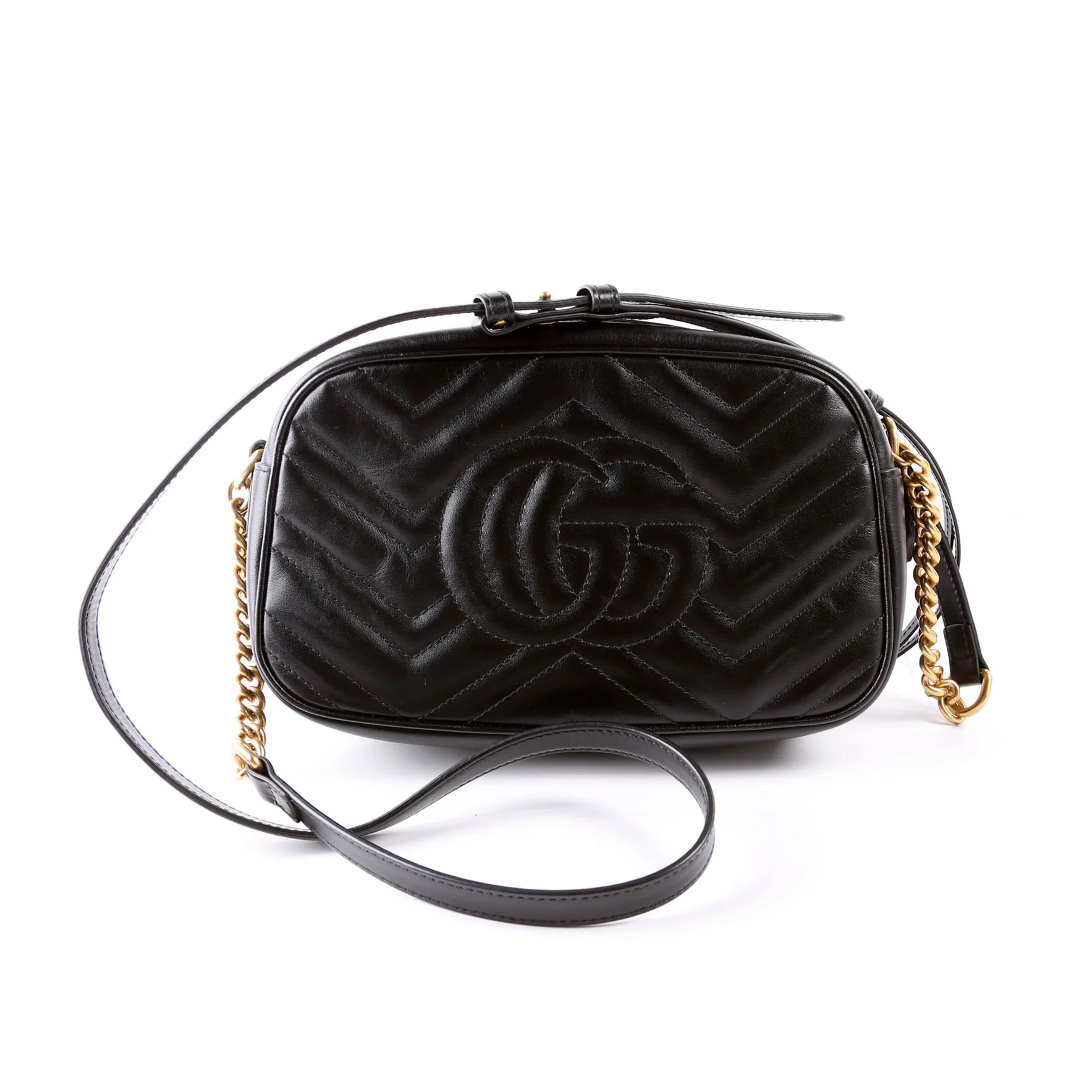 447632 Marmont Small Leather Camera Black - Image 2