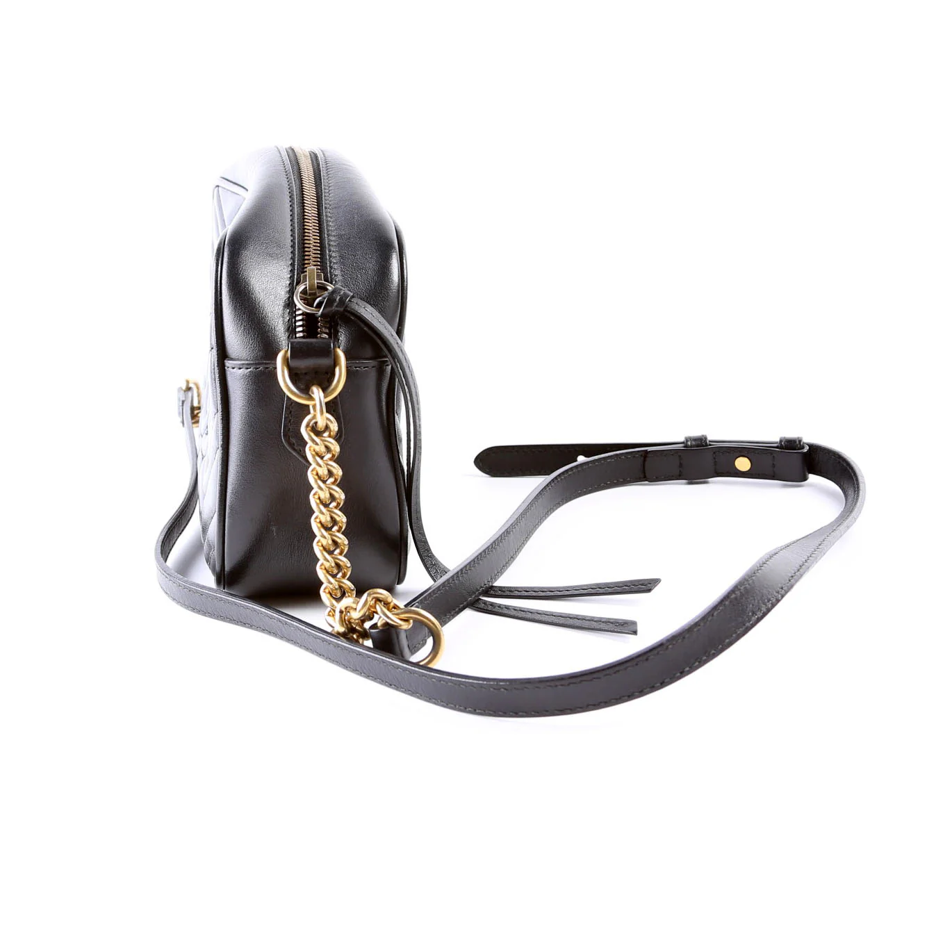 447632 Marmont Small Leather Camera Black - Image 3