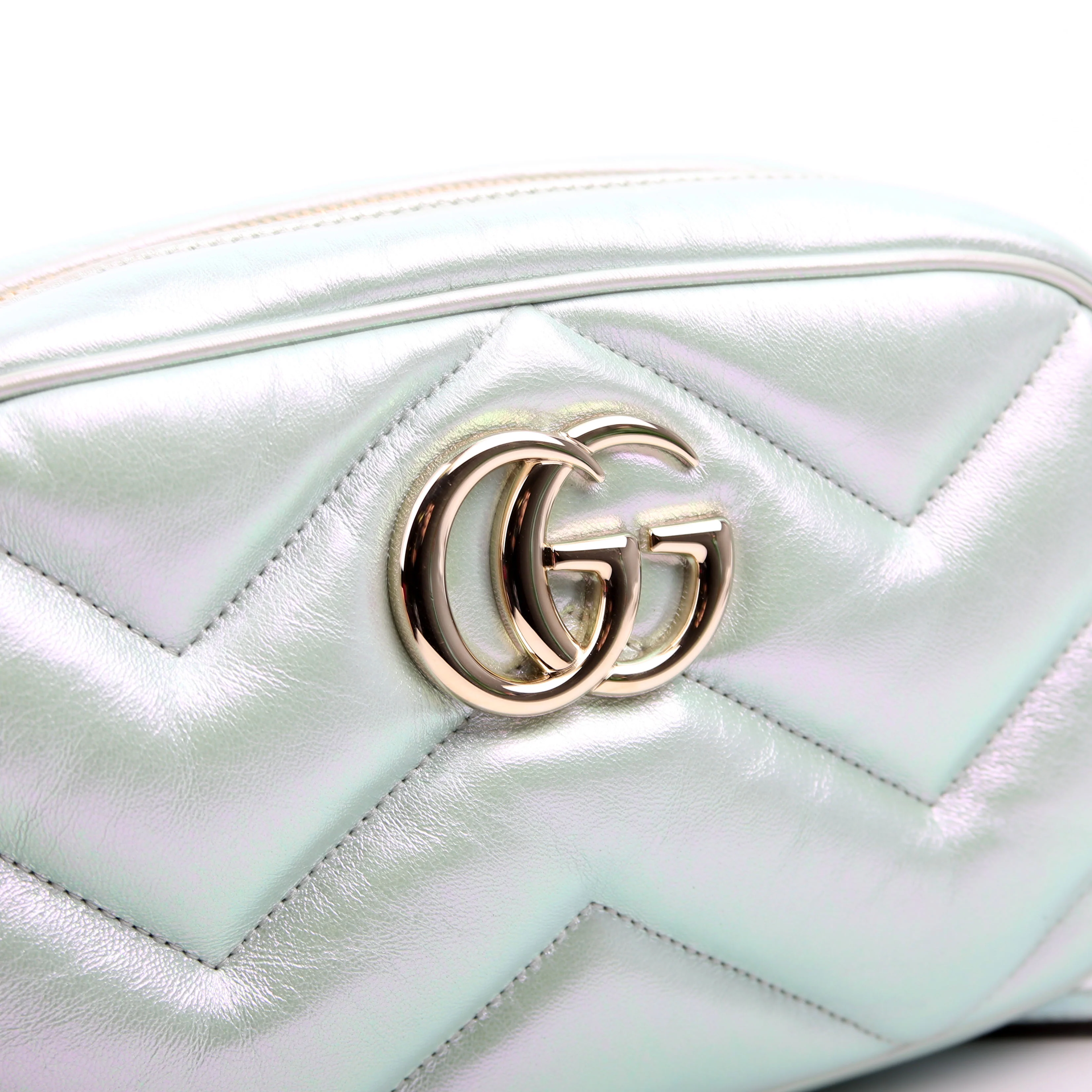 447632 Marmont Small Leather Camera Iridescent - Image 10