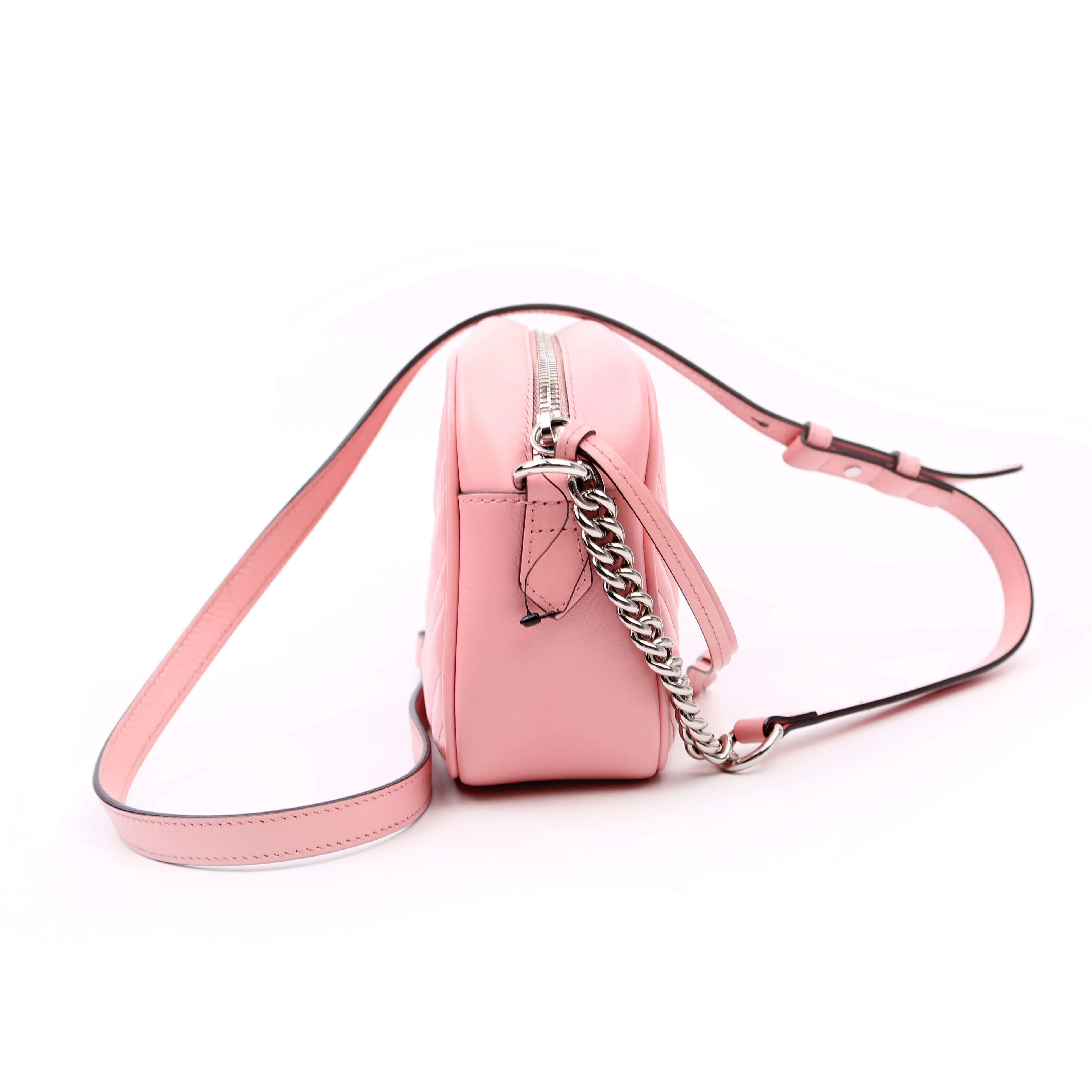 447632 Marmont Small Leather Camera Pink - Image 3