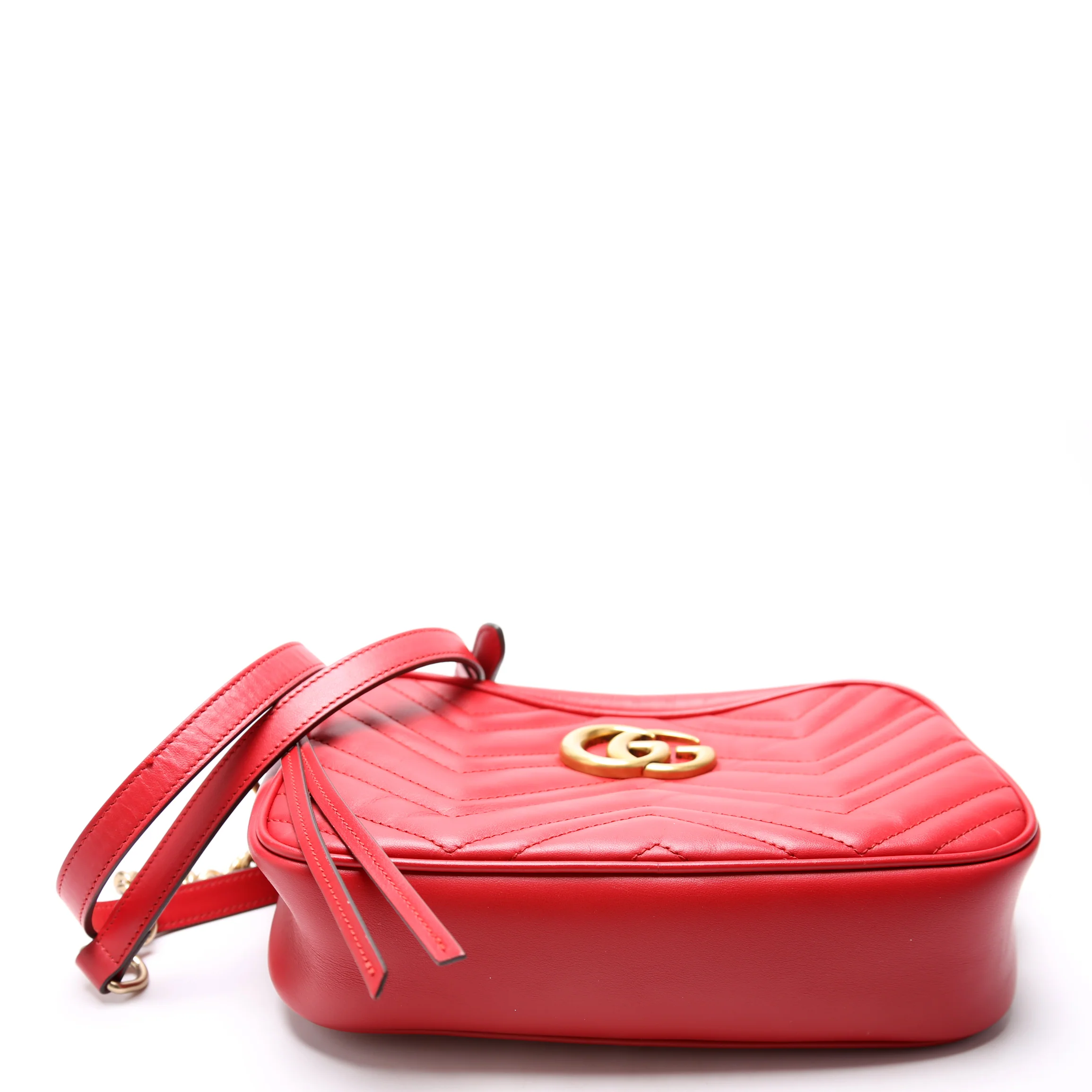 447632 Marmont Small Leather Camera Red - Image 4
