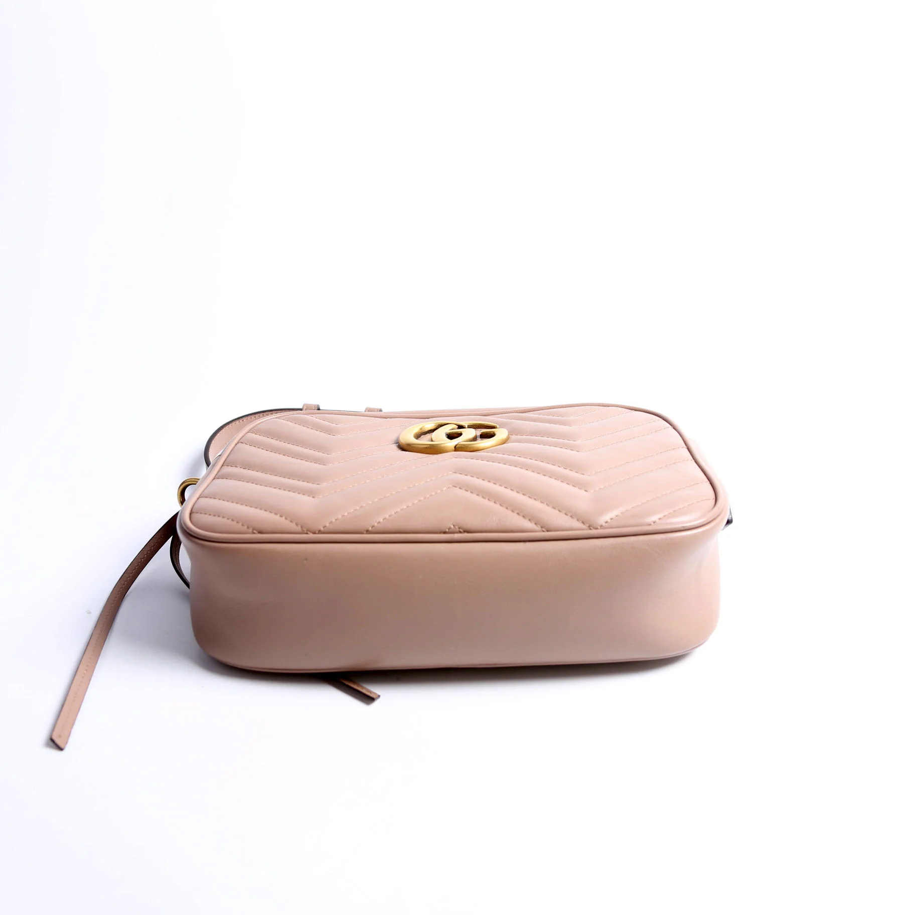 447632 Marmont Small Leather Camera Taupe - Image 3