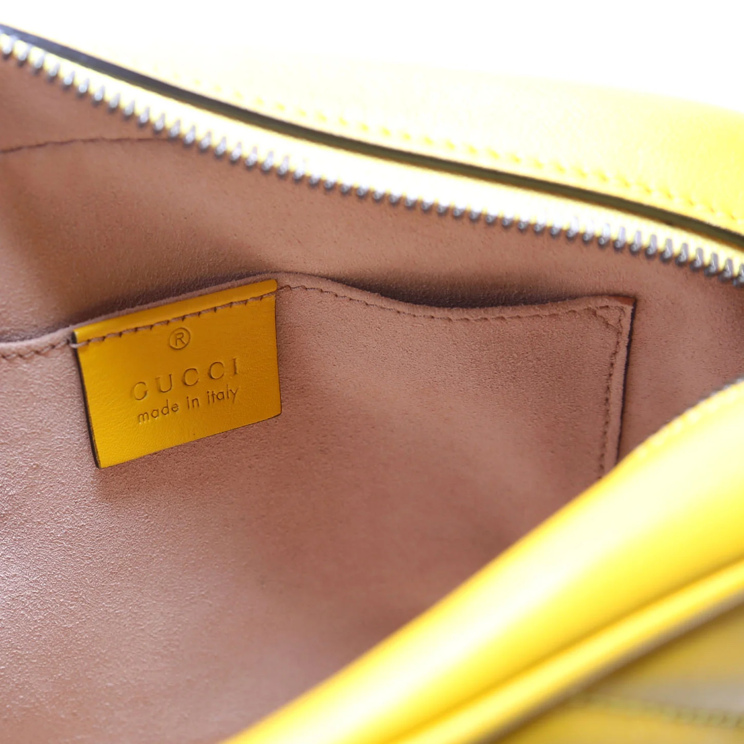 447632 Marmont Small Leather Camera Yellow - Image 9
