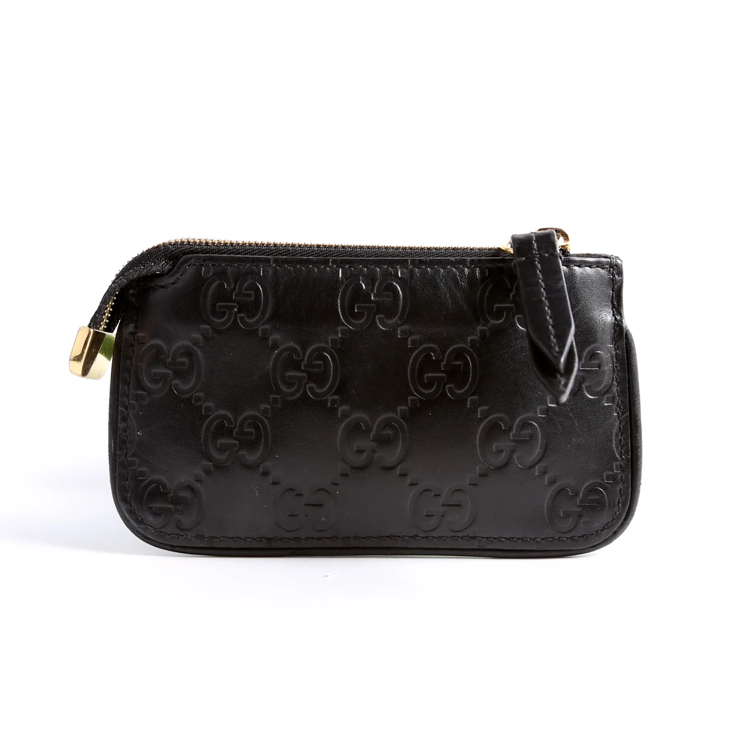 447964 GG Leather Key Pouch Black - Image 2