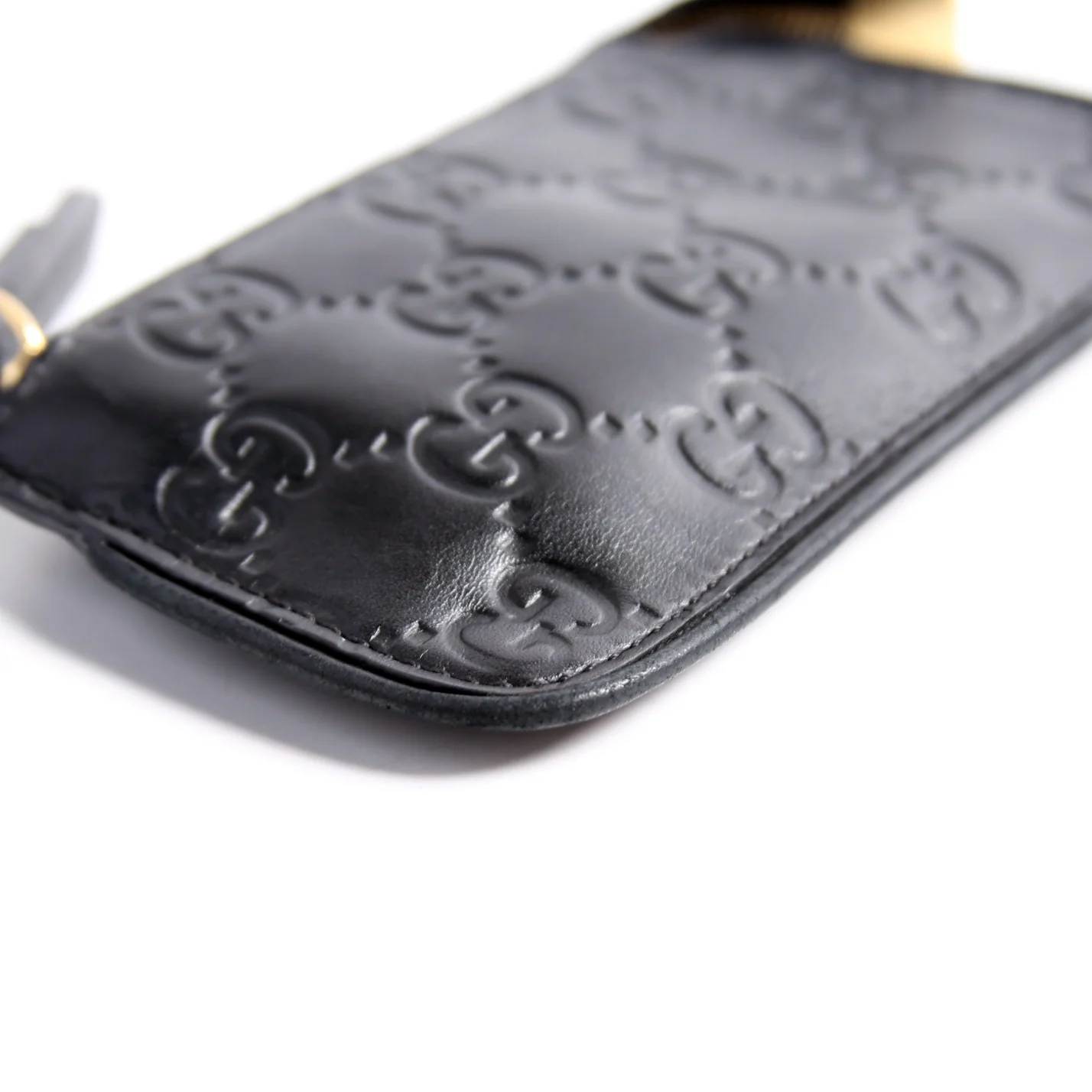 447964 GG Leather Key Pouch Black - Image 6