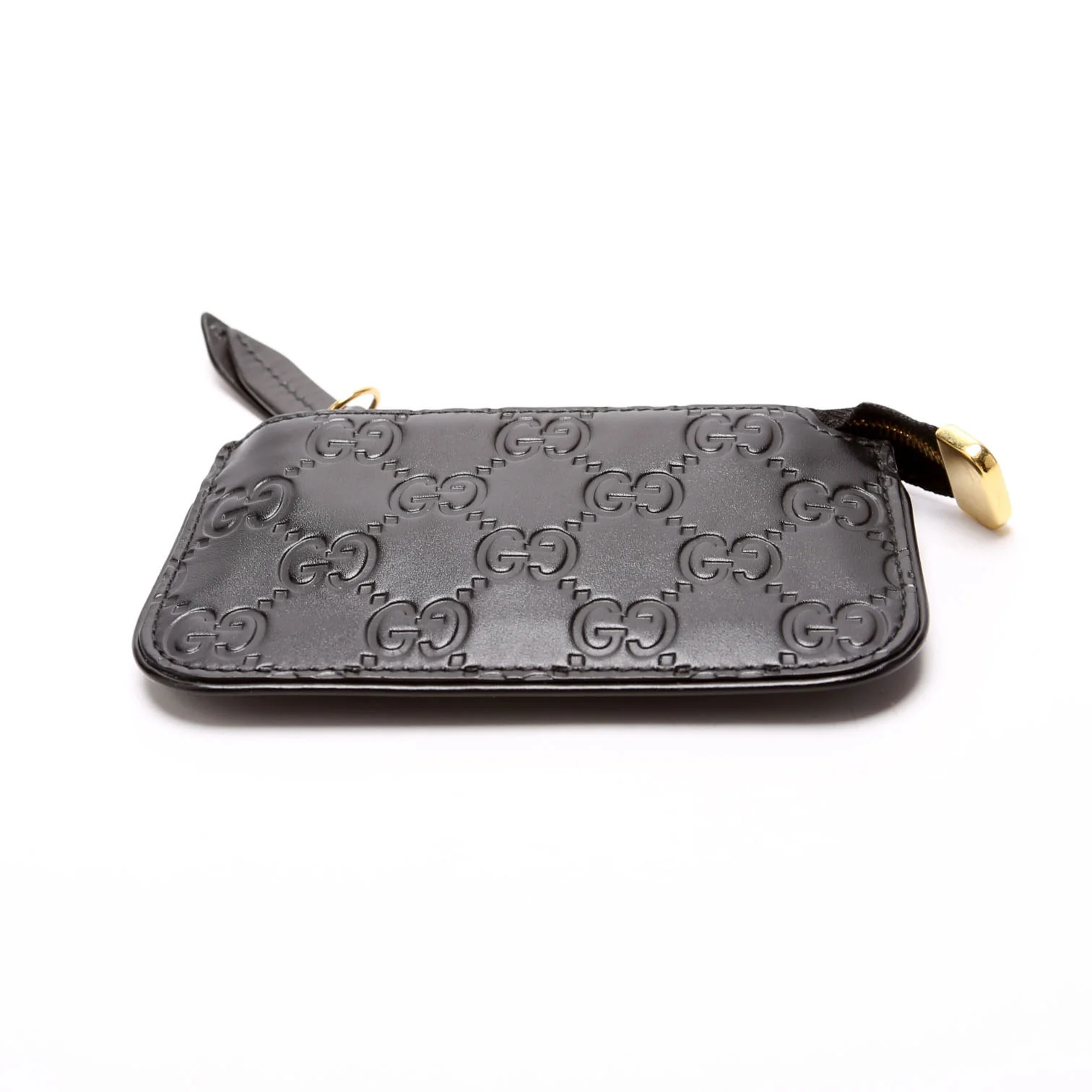 447964 GG Leather Key Pouch Black - Image 5