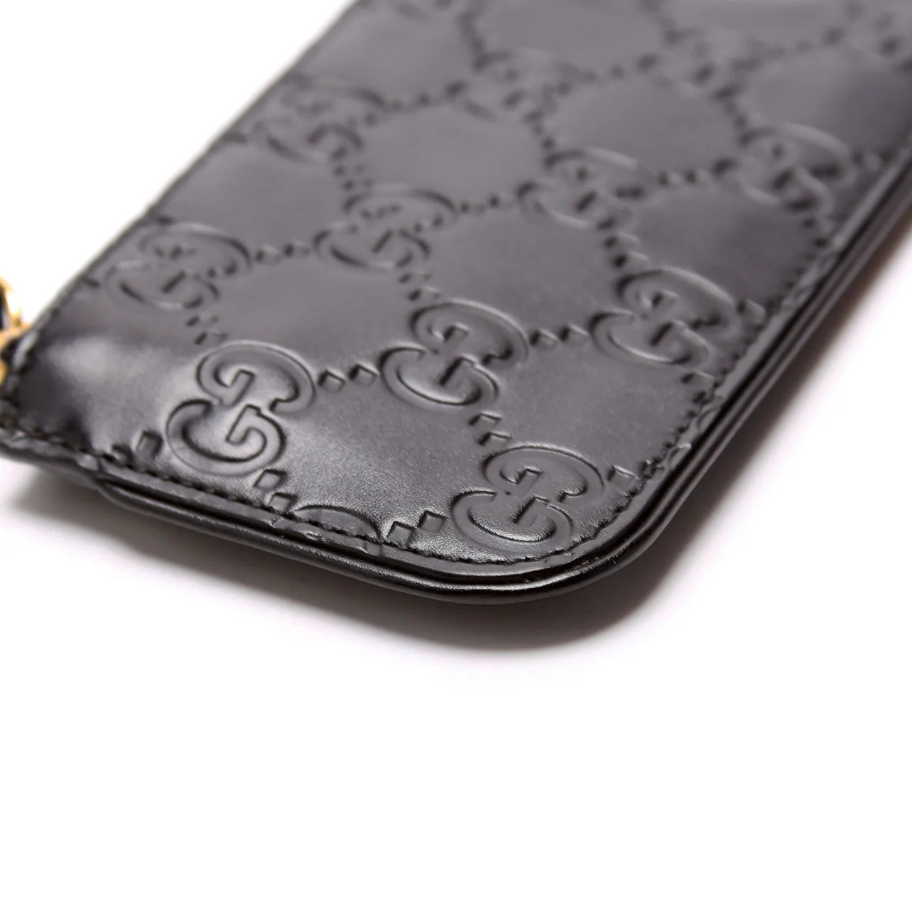 447964 GG Leather Key Pouch Black - Image 6