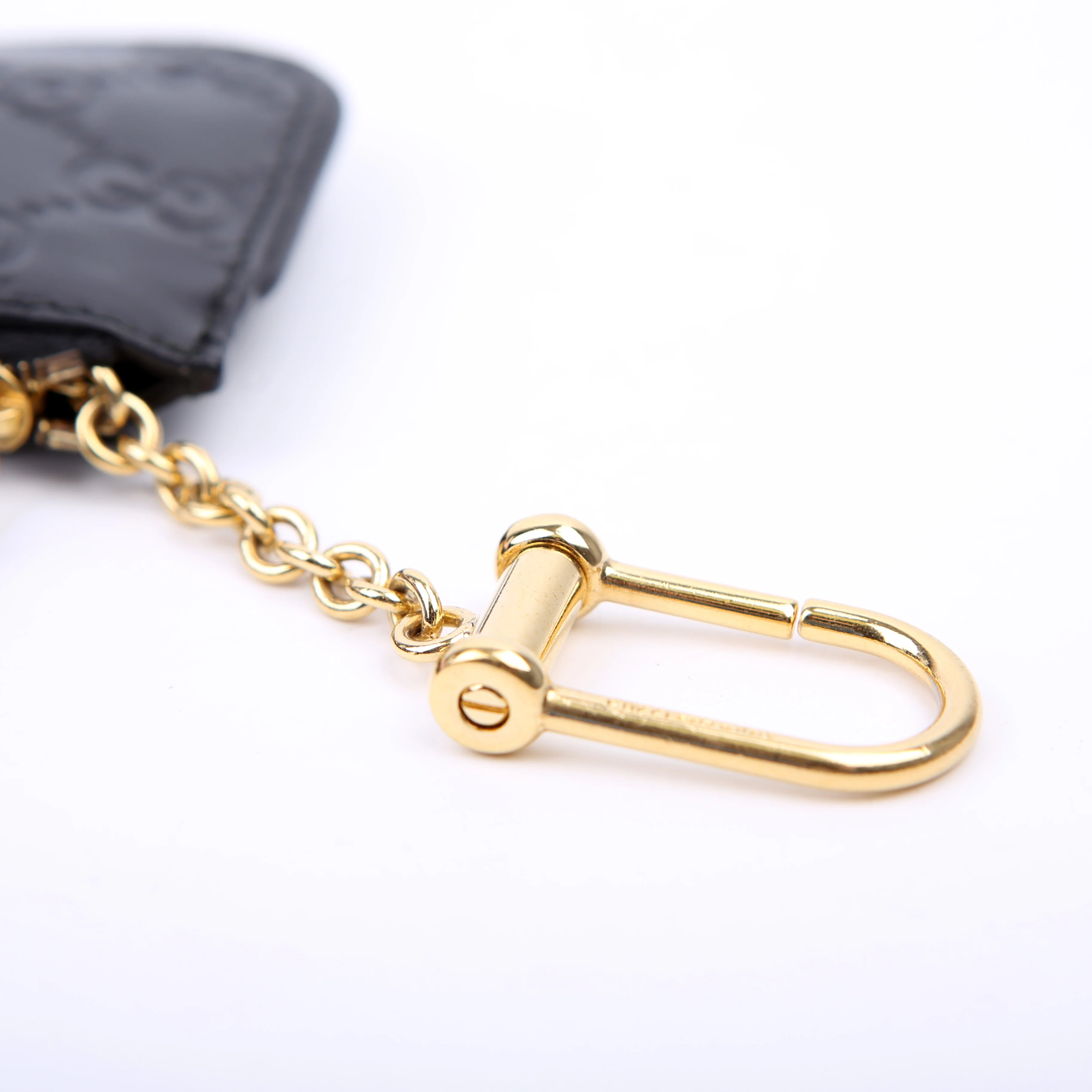 447964 GG Leather Key Pouch Black - Image 9