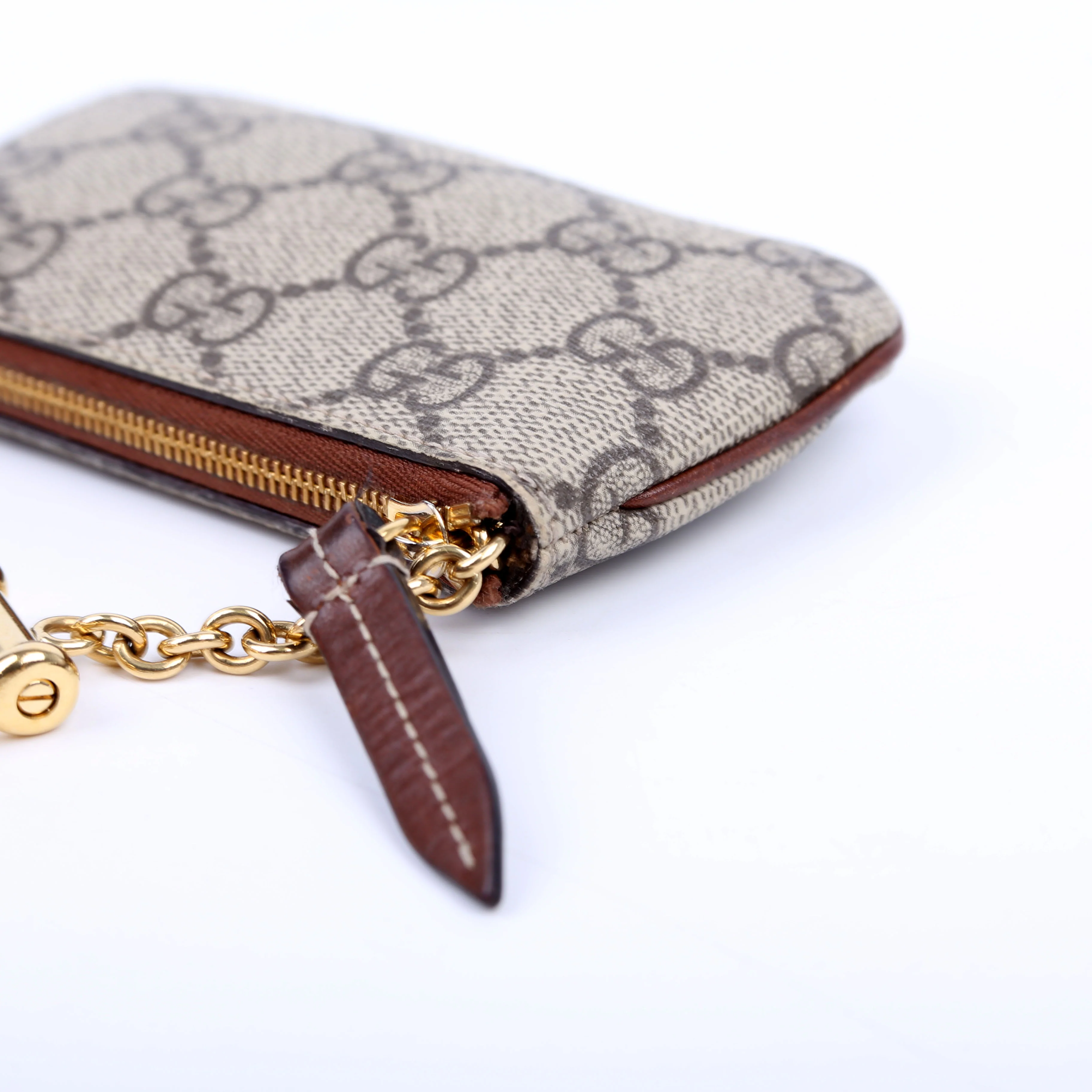 447964 GG Supreme Key Case Brown - Image 9