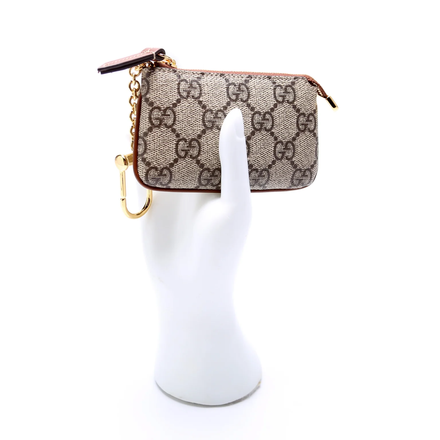 447964 GG Supreme Key Pouch Brown - Image 9