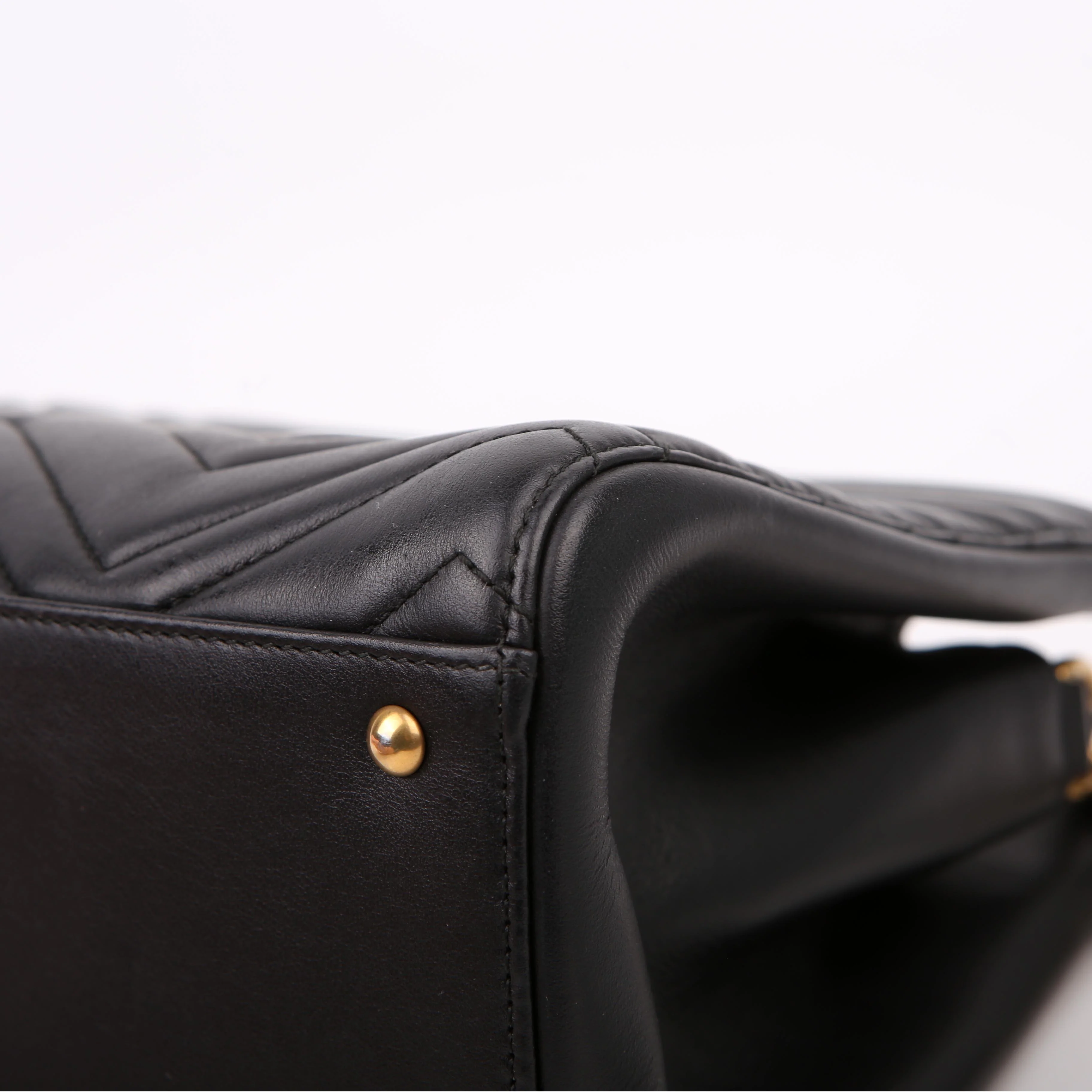 448054 Marmont Medium Top Handle Black - Image 6