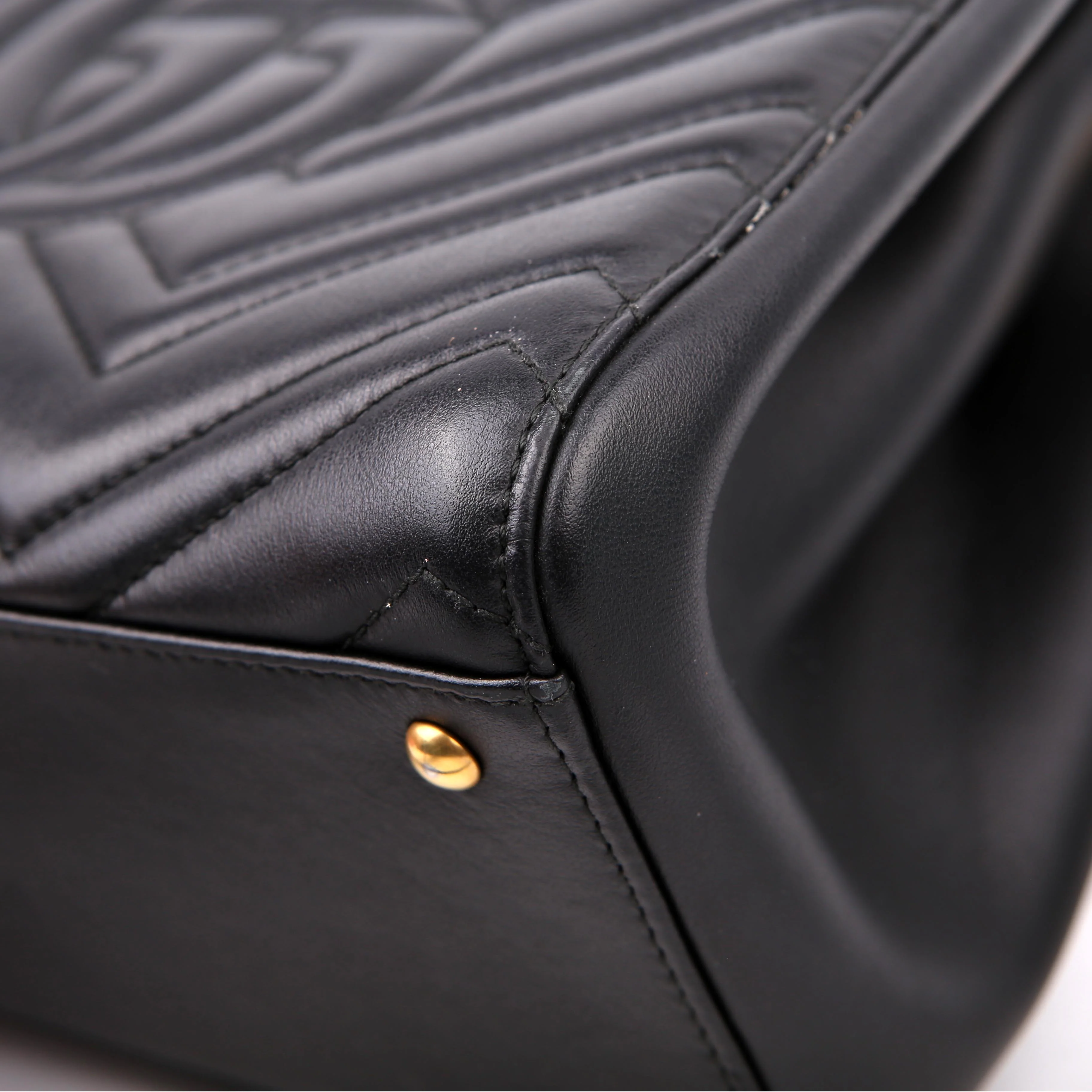 448054 Marmont Medium Top Handle Black - Image 8