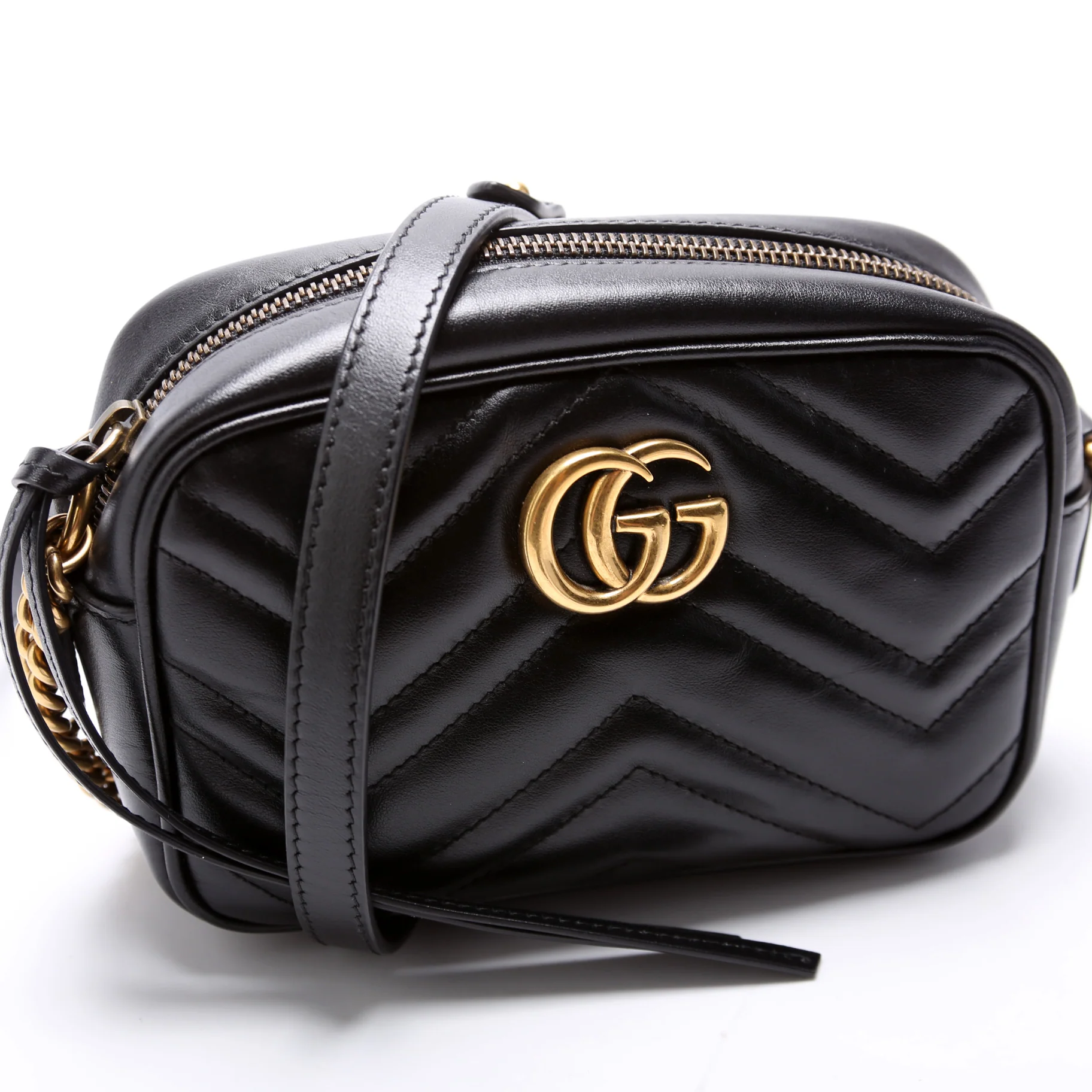 448065 Marmont Mini Camera Bag Black - Image 2