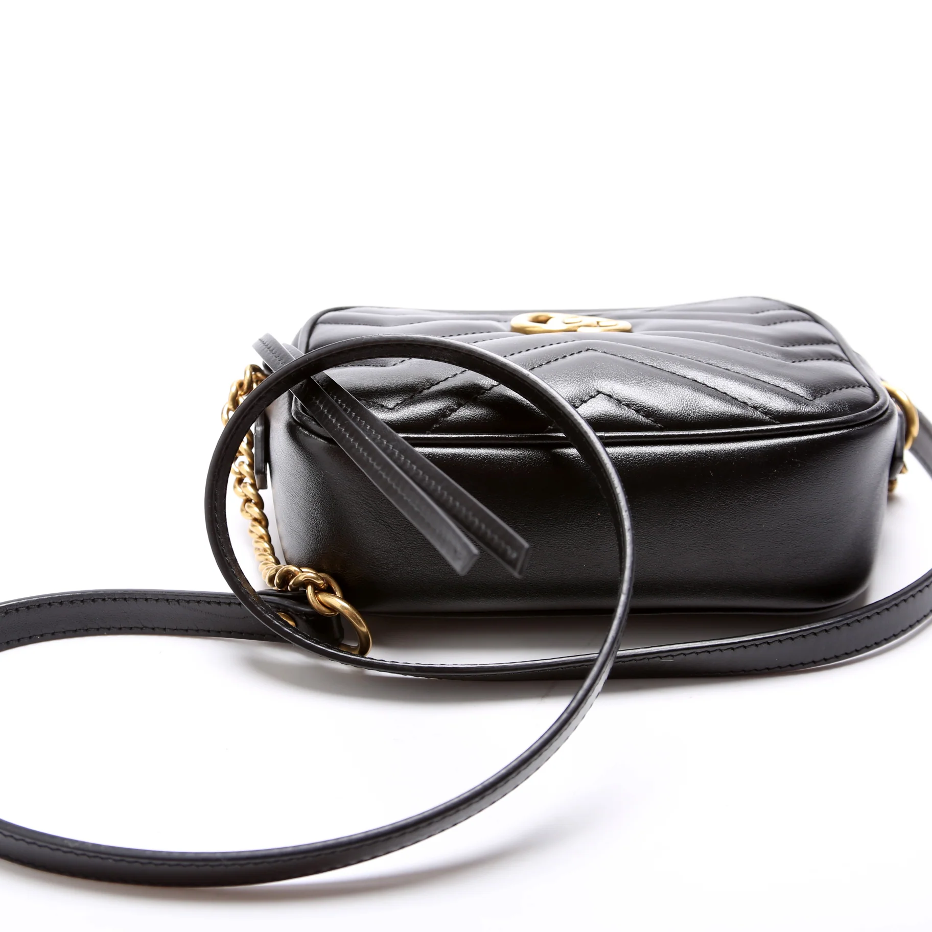 448065 Marmont Mini Camera Bag Black - Image 4