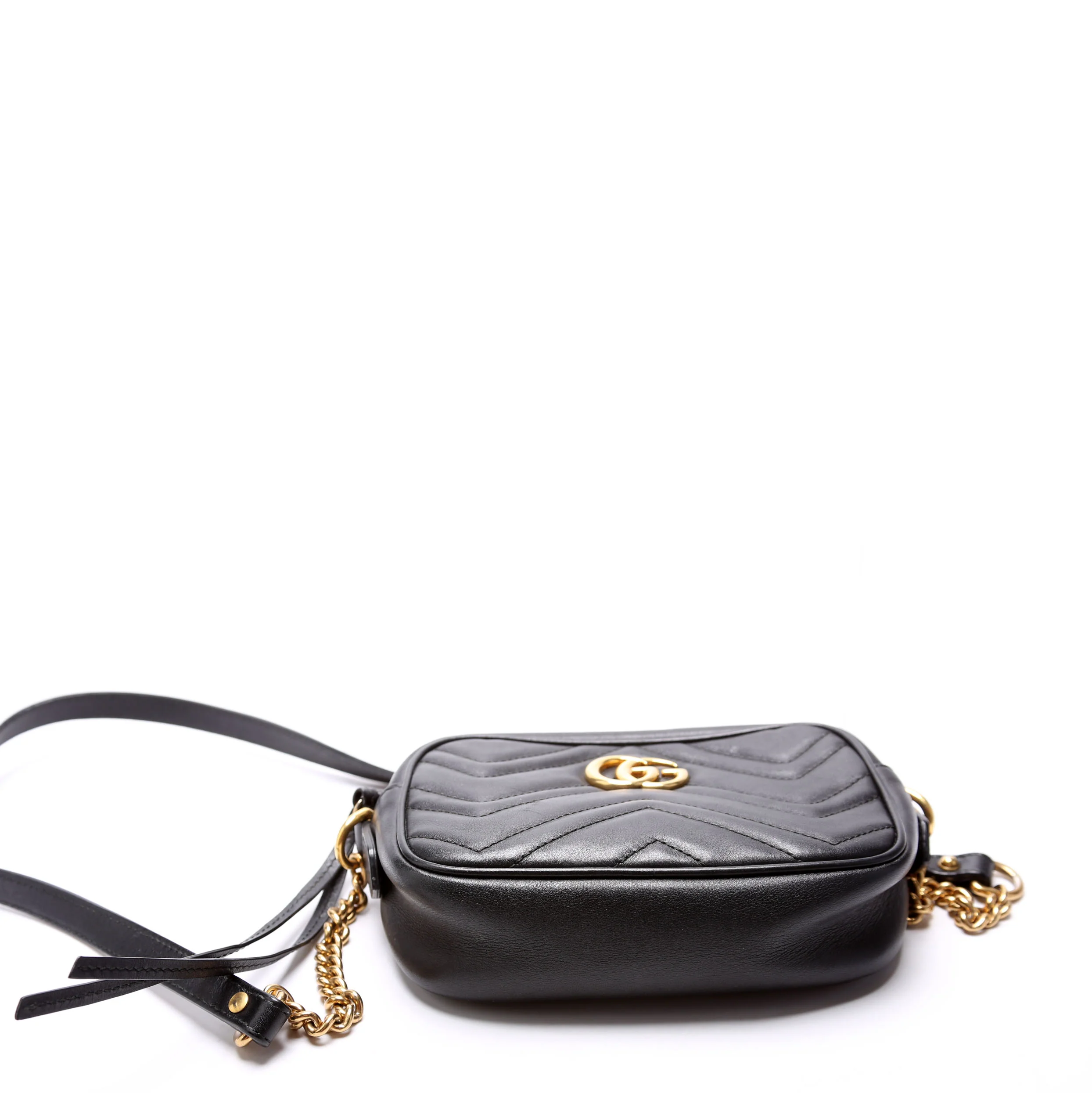 448065 Marmont Mini Camera Bag Black - Image 4