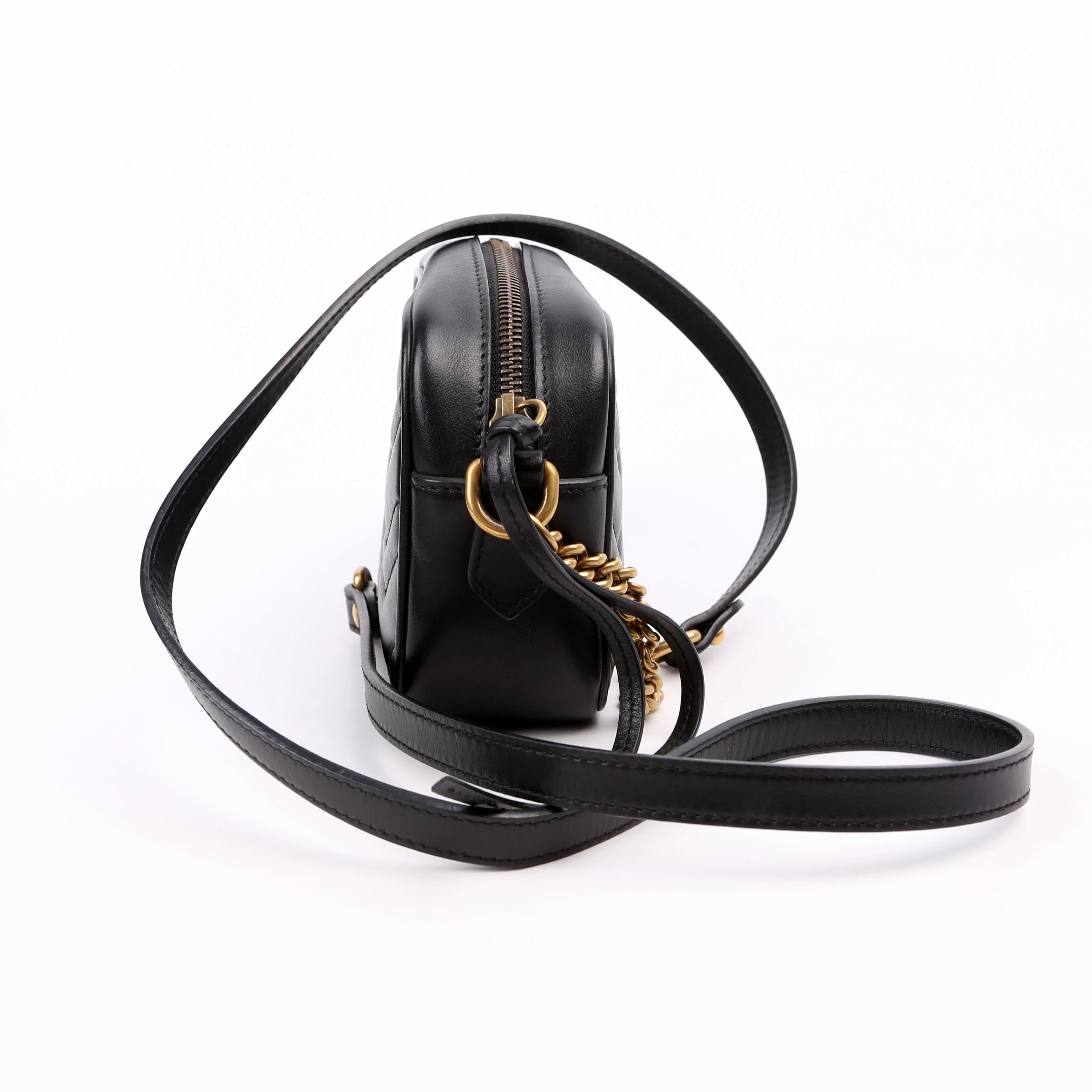 448065 Marmont Mini Camera Bag Black - Image 3