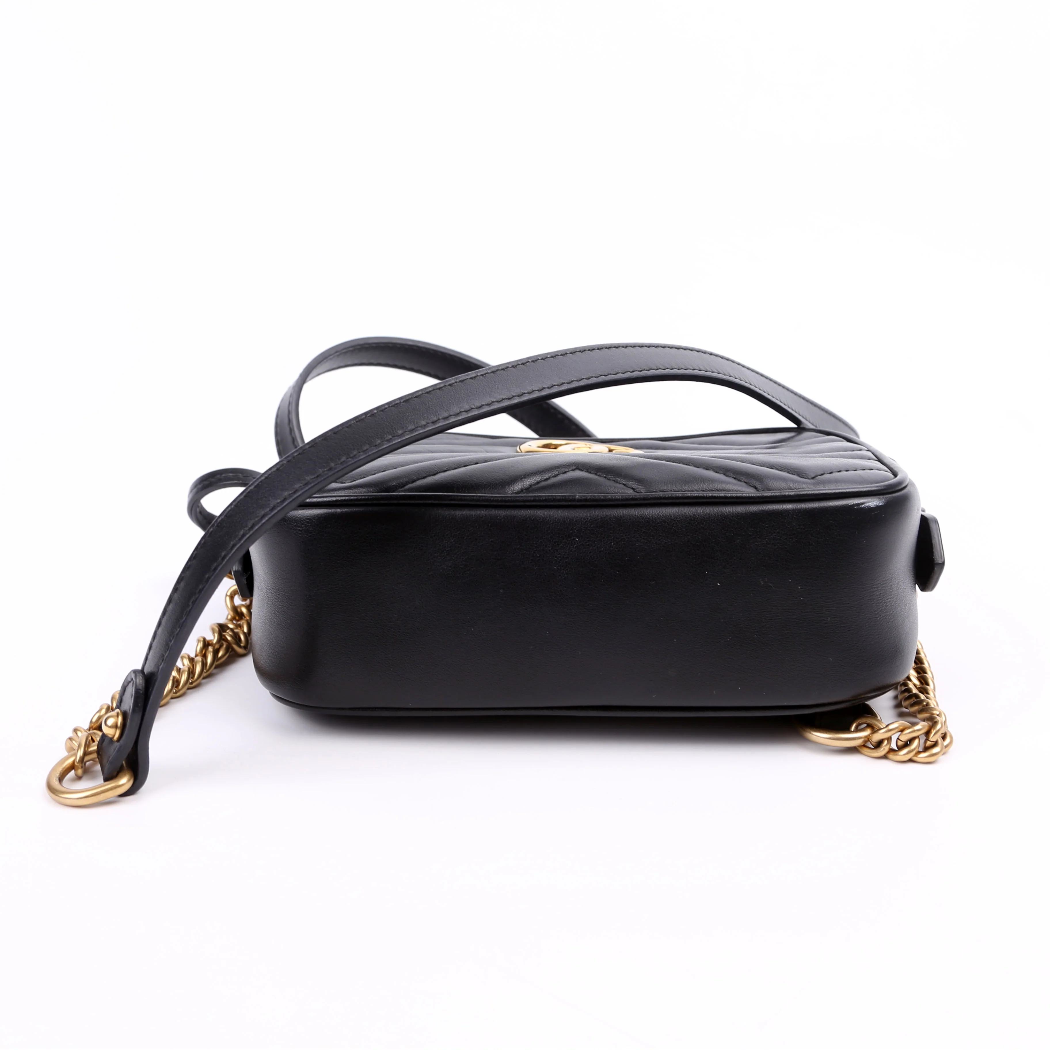 448065 Marmont Mini Camera Bag Black - Image 5