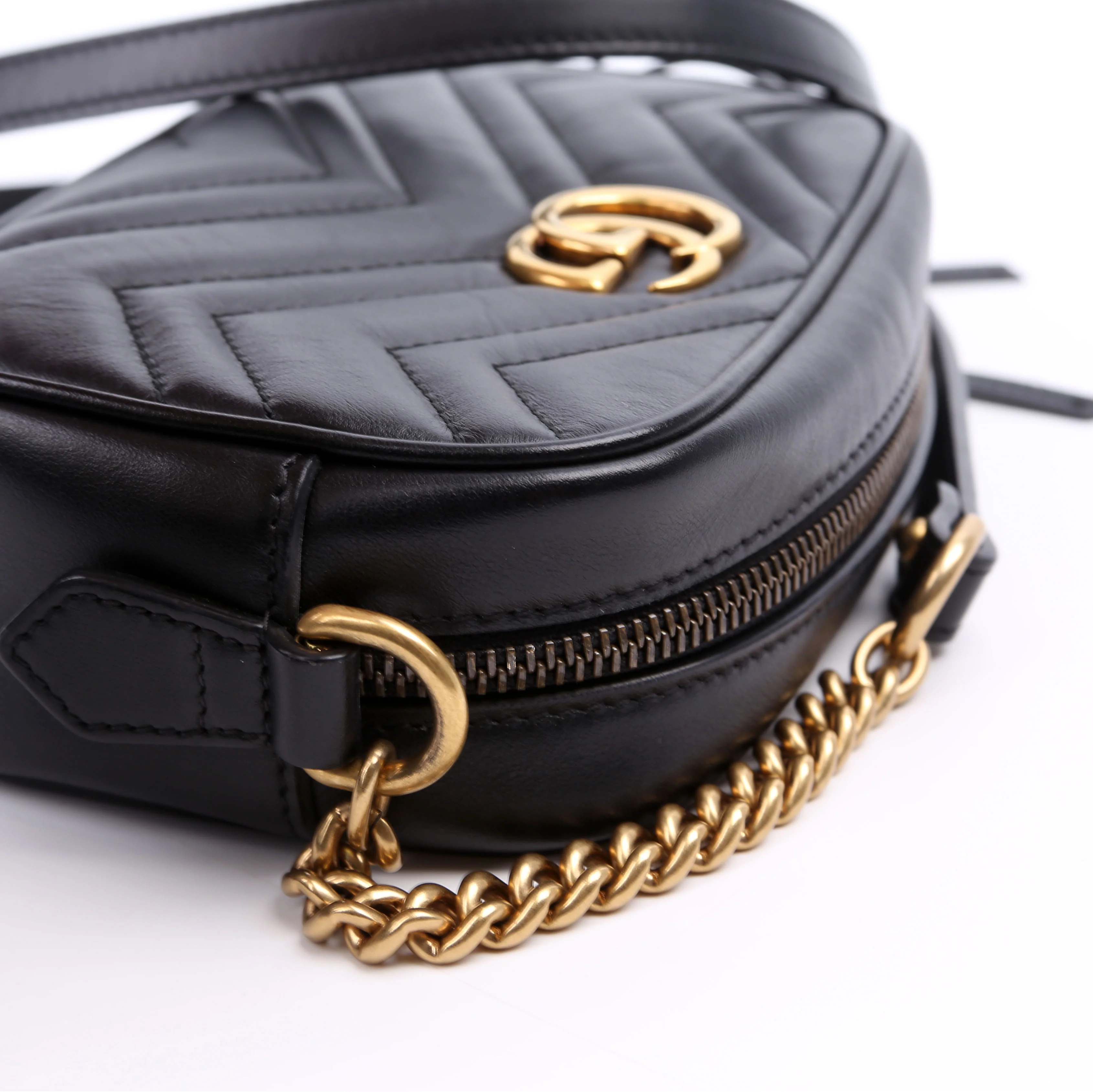 448065 Marmont Mini Camera Bag Black - Image 8