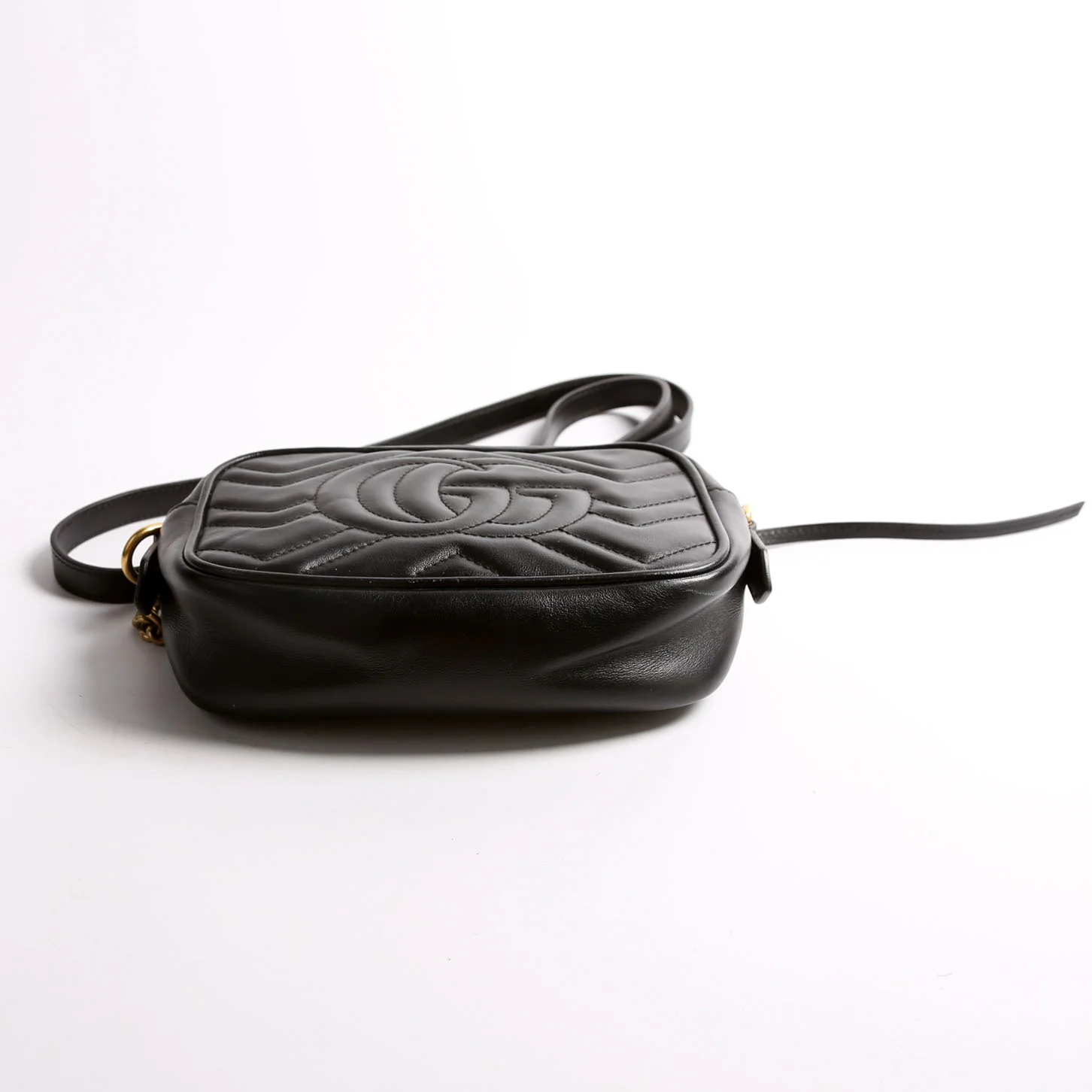 448065 Marmont Mini Camera Bag Black - Image 5