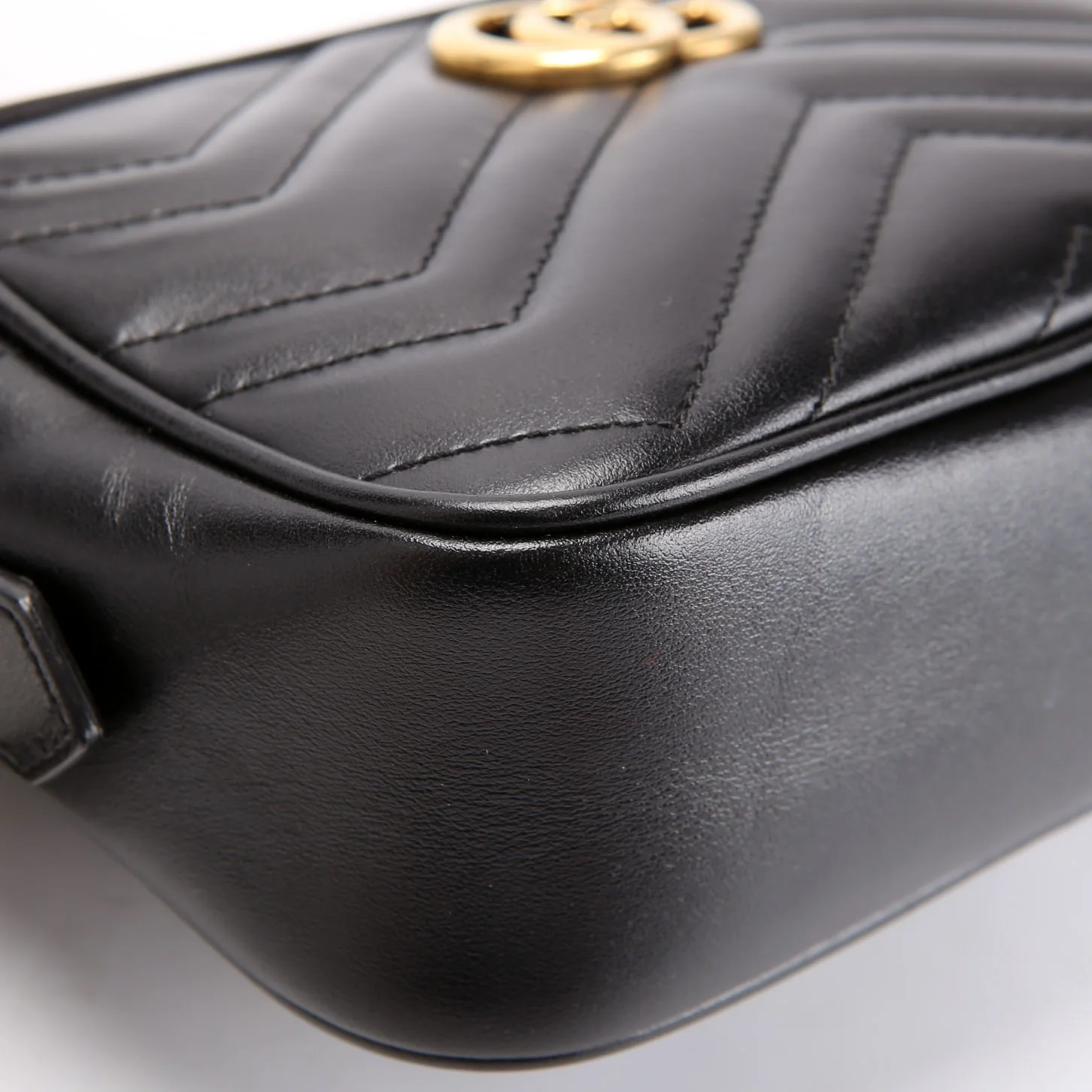 448065 Marmont Mini Camera Bag Black - Image 5