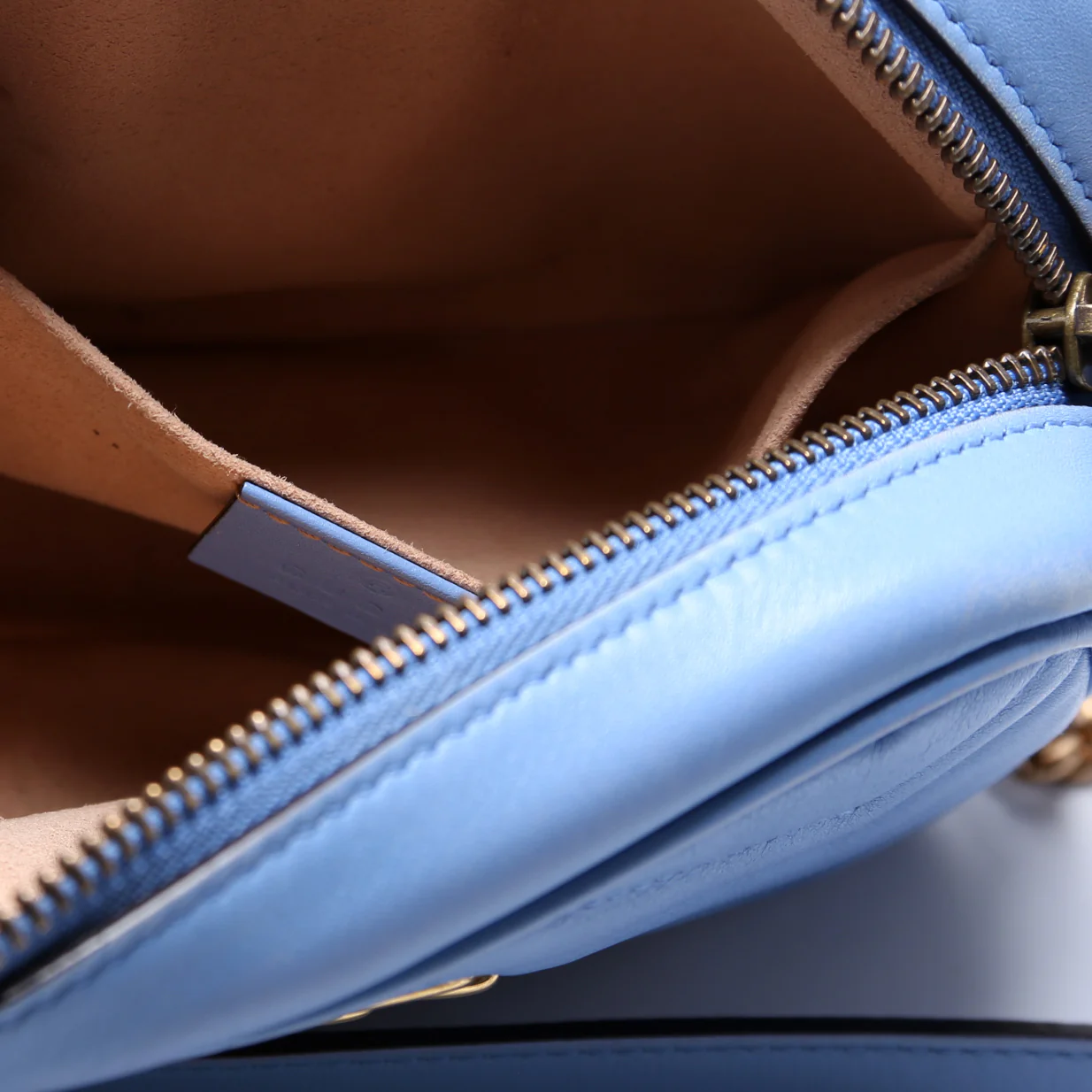 448065 Marmont Mini Camera Bag Blue - Image 11